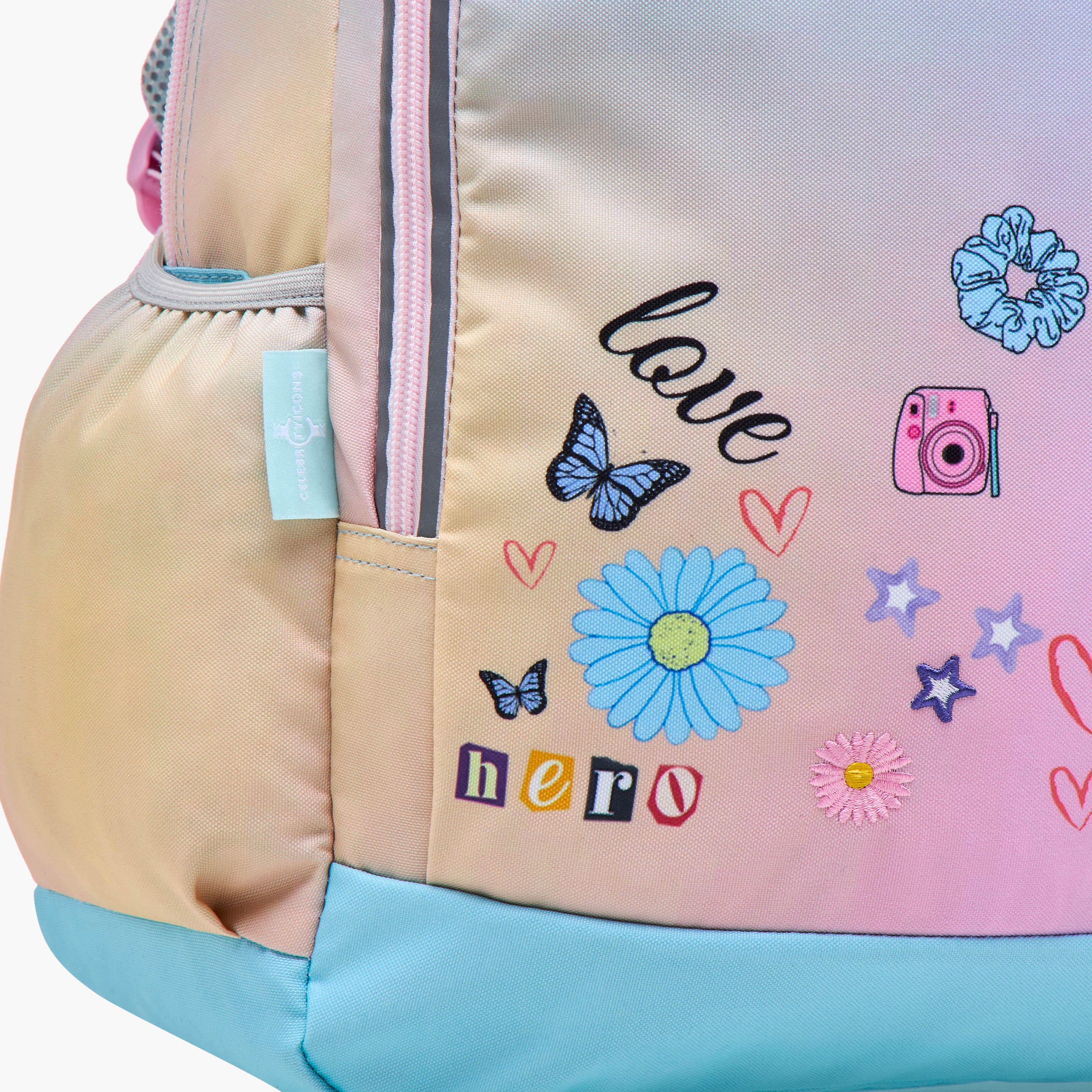 Celebrity Icons Taylor Swift Print Backpack with Laptop Compartment and Zip Closure - 30x15x44 cm-school-bagsandbackpacks-backpacks-image-8