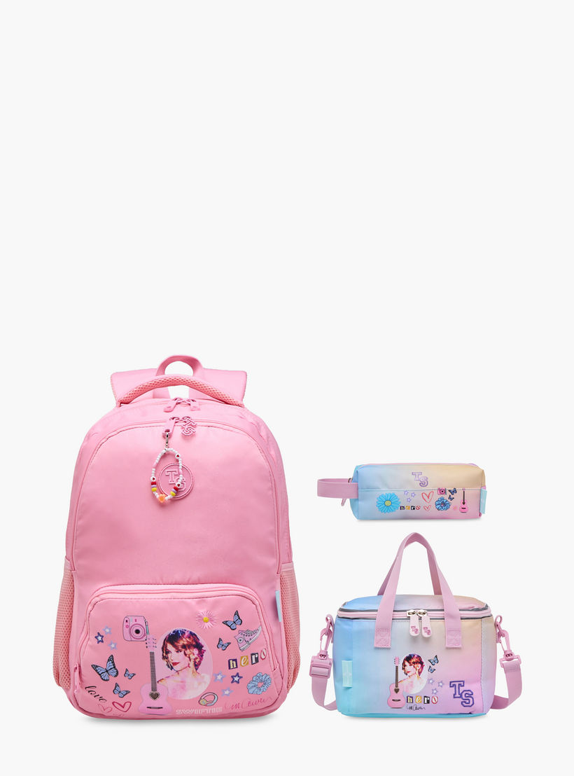 Celebrity Icons Taylor Swift Print Backpack with Adjustable Straps and Zip Closure - 32x15x43 cms-school-bagsandbackpacks-backpacks-image-12