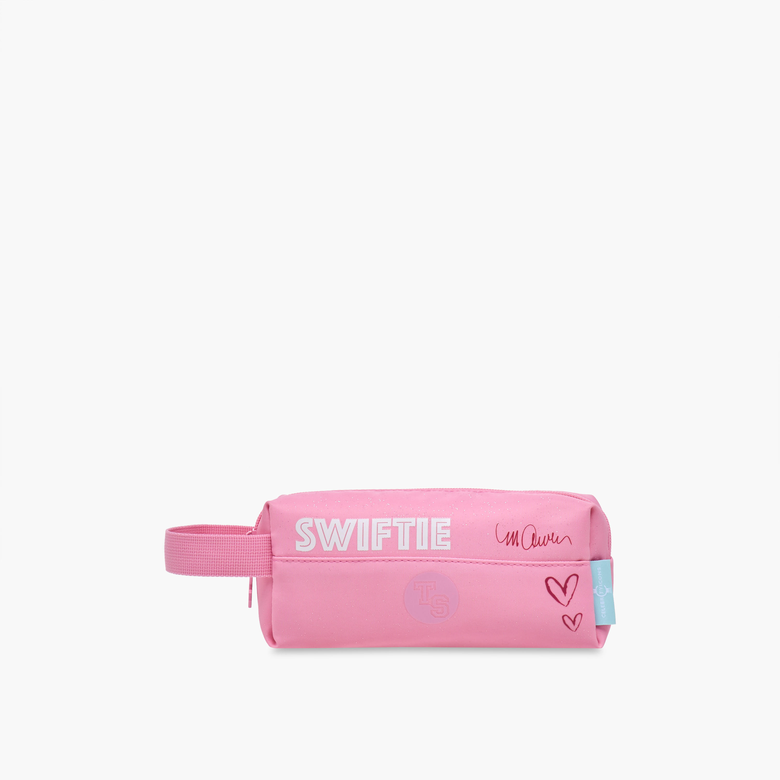 Celebrity Icons Taylor Swift Print School Pouch with Zip Closure-school-stationery-pencilcases-image-1