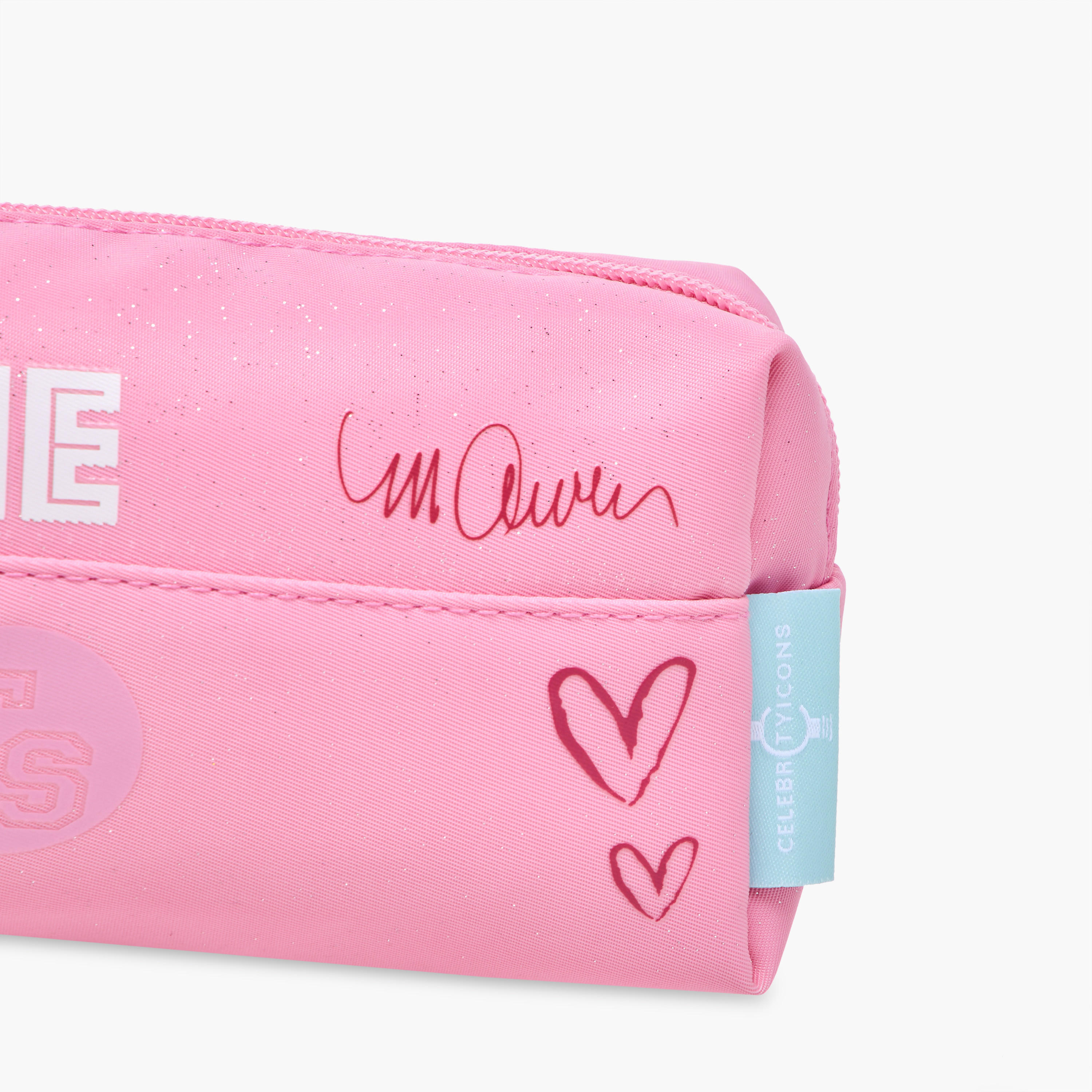 Celebrity Icons Taylor Swift Print School Pouch with Zip Closure-school-stationery-pencilcases-image-4