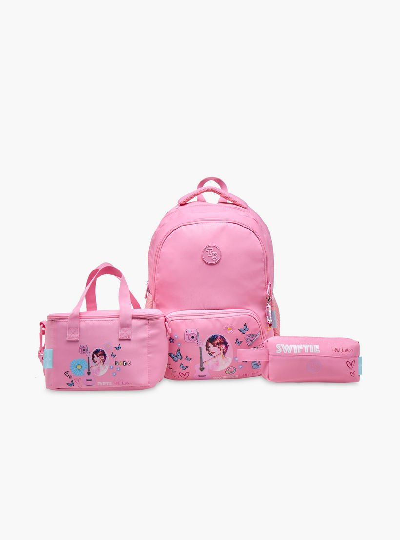 Celebrity Icons Taylor Swift Print School Pouch with Zip Closure-school-stationery-pencilcases-image-7