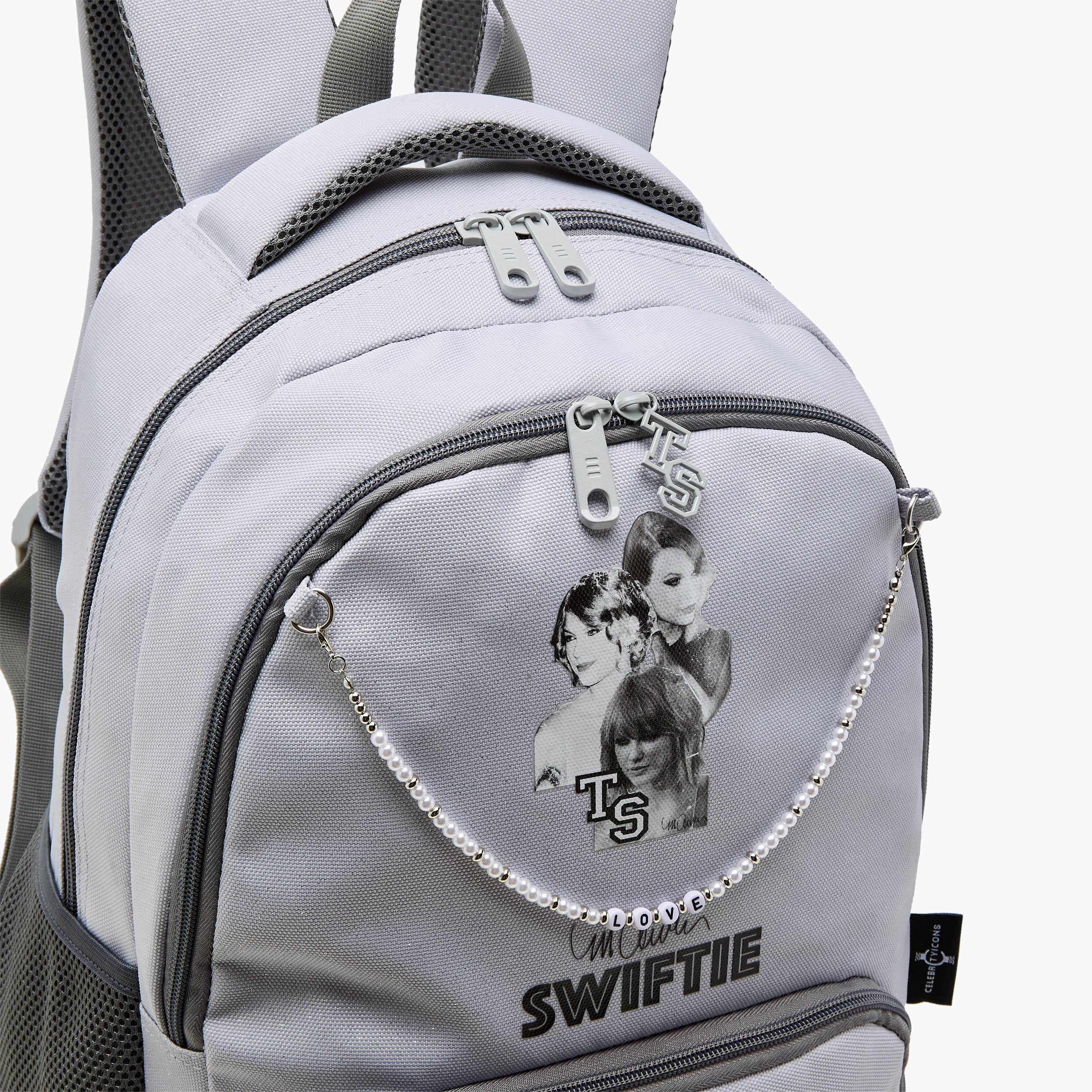 Celebrity Icons Taylor Swift Print Backpack with Adjustable Straps and Zip Closure - 32x15x43 cms-school-bagsandbackpacks-backpacks-image-7