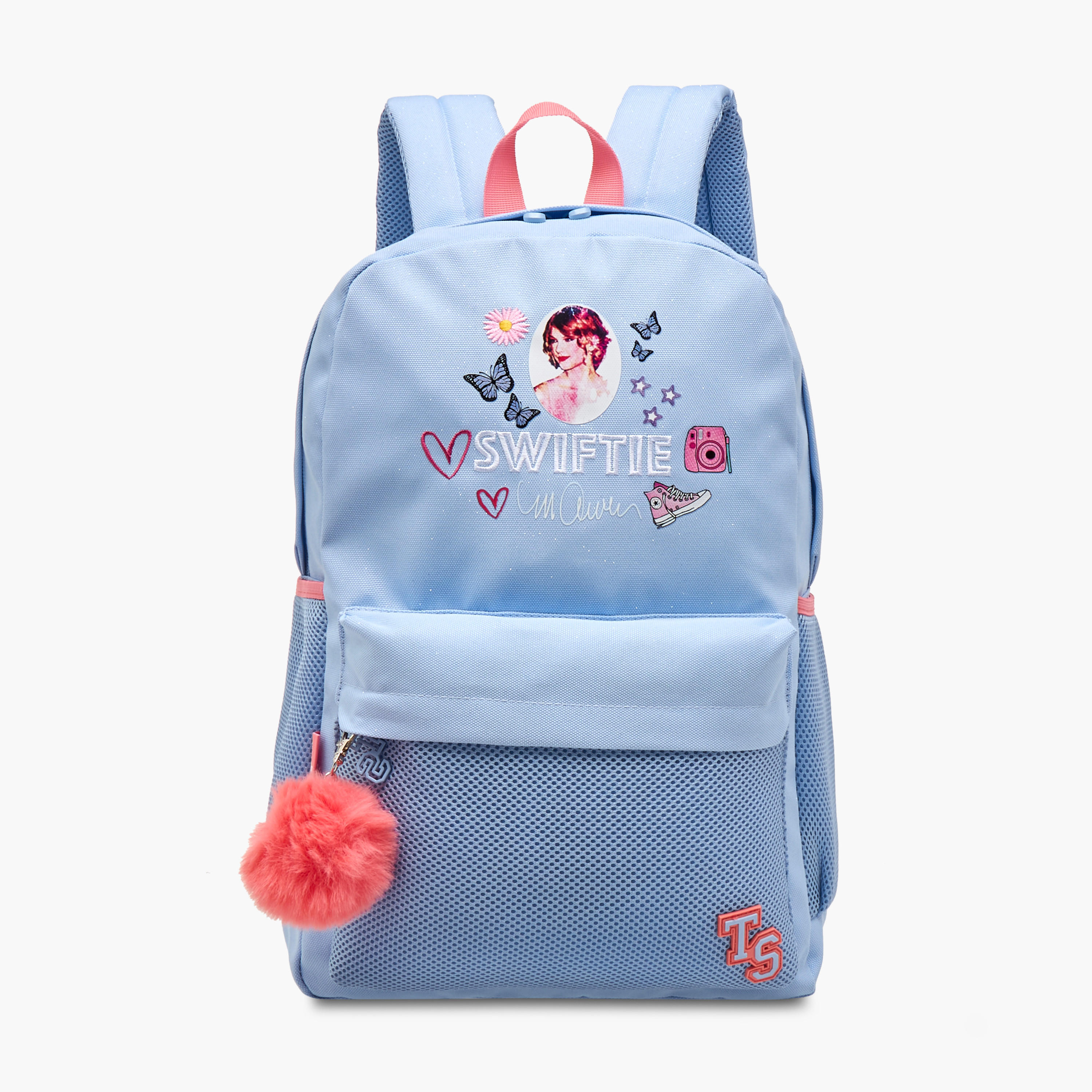 Celebrity Icons Taylor Swift Print Backpack with Adjustable Straps and Zip Closure - 30x14x45 cms-school-bagsandbackpacks-backpacks-image-1