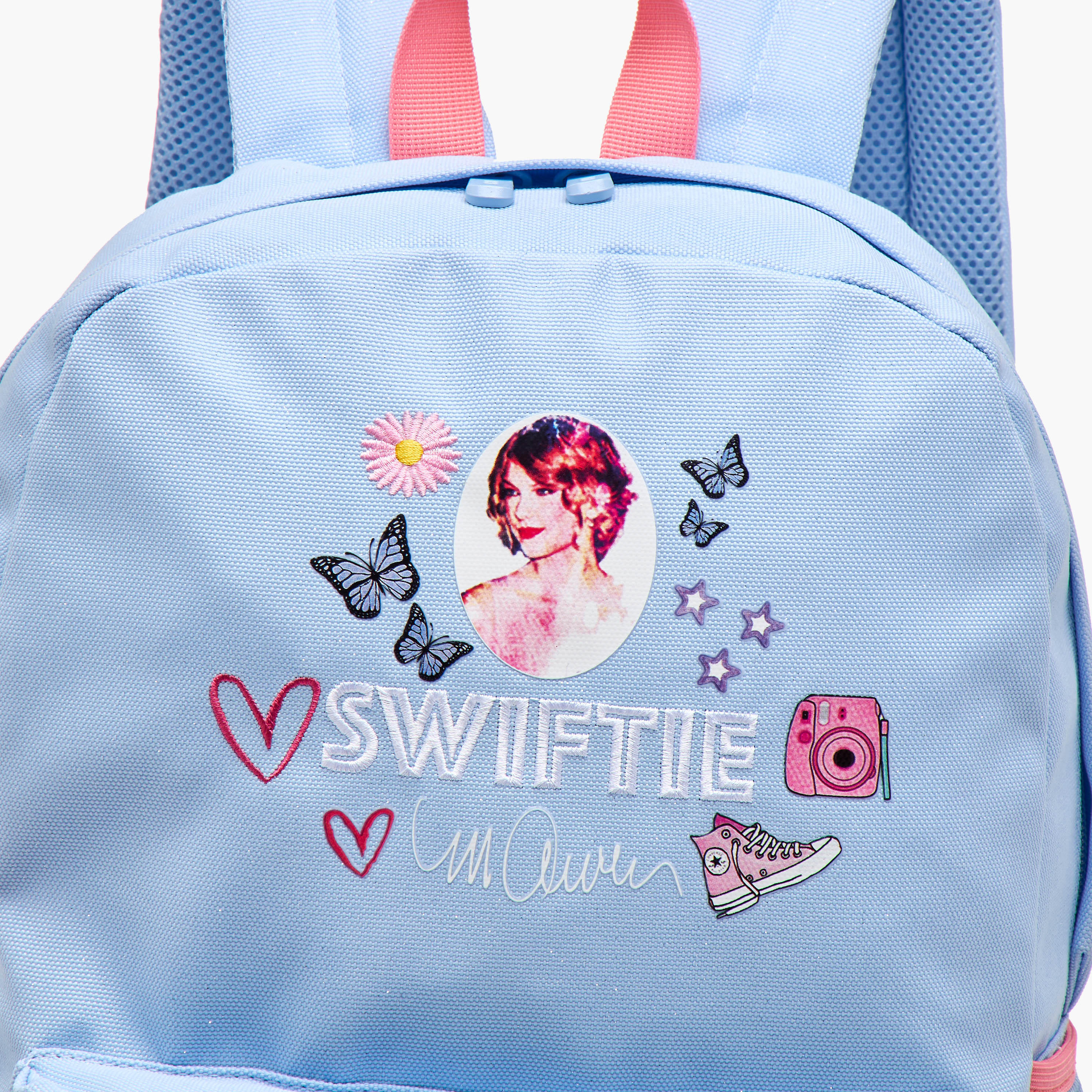 Celebrity Icons Taylor Swift Print Backpack with Adjustable Straps and Zip Closure -  30x14x45 cms-school-bagsandbackpacks-backpacks-image-7