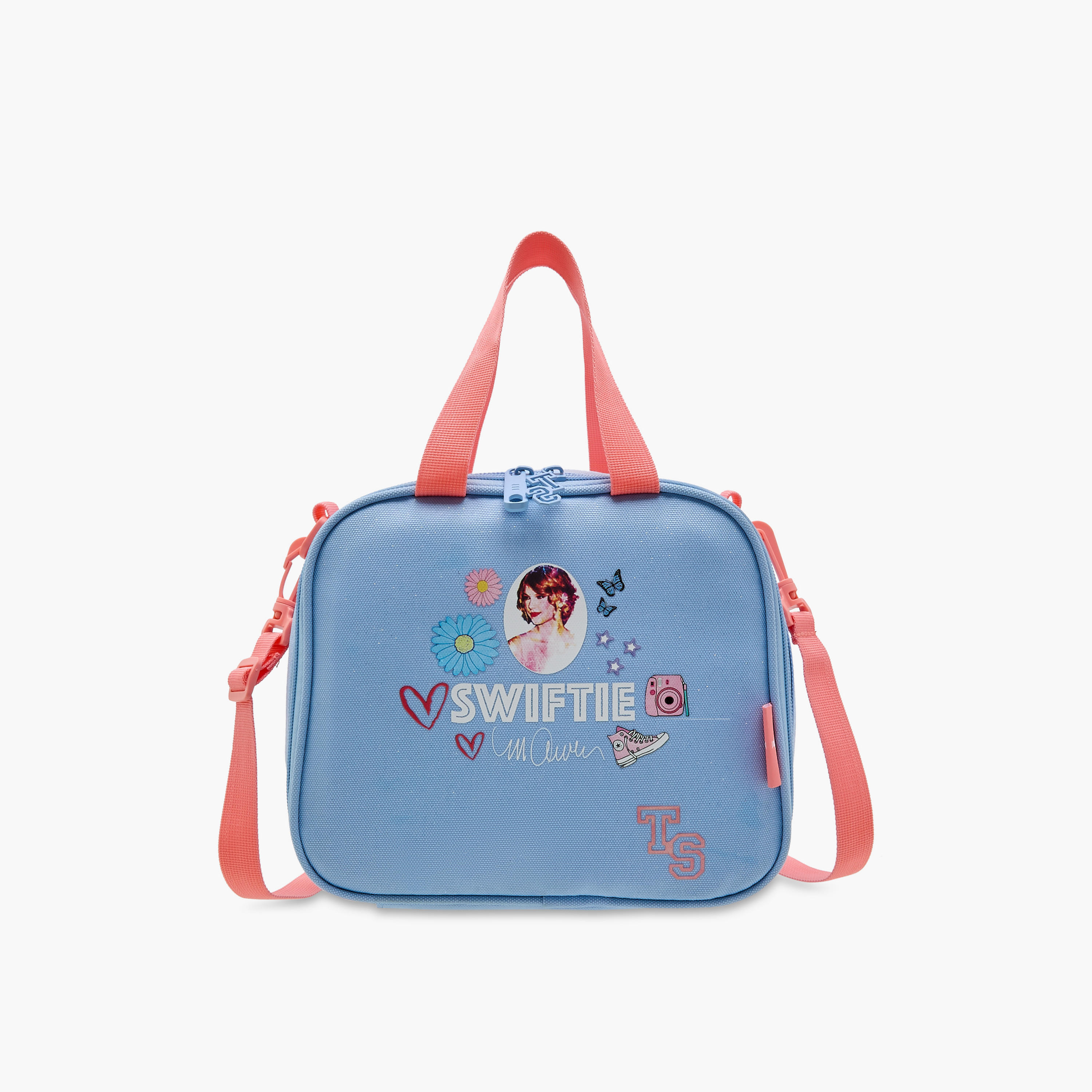 Celebrity Icons Taylor Swift Print Lunch Bag with Zip Closure-school-lunchessentials-lunchbags-image-1