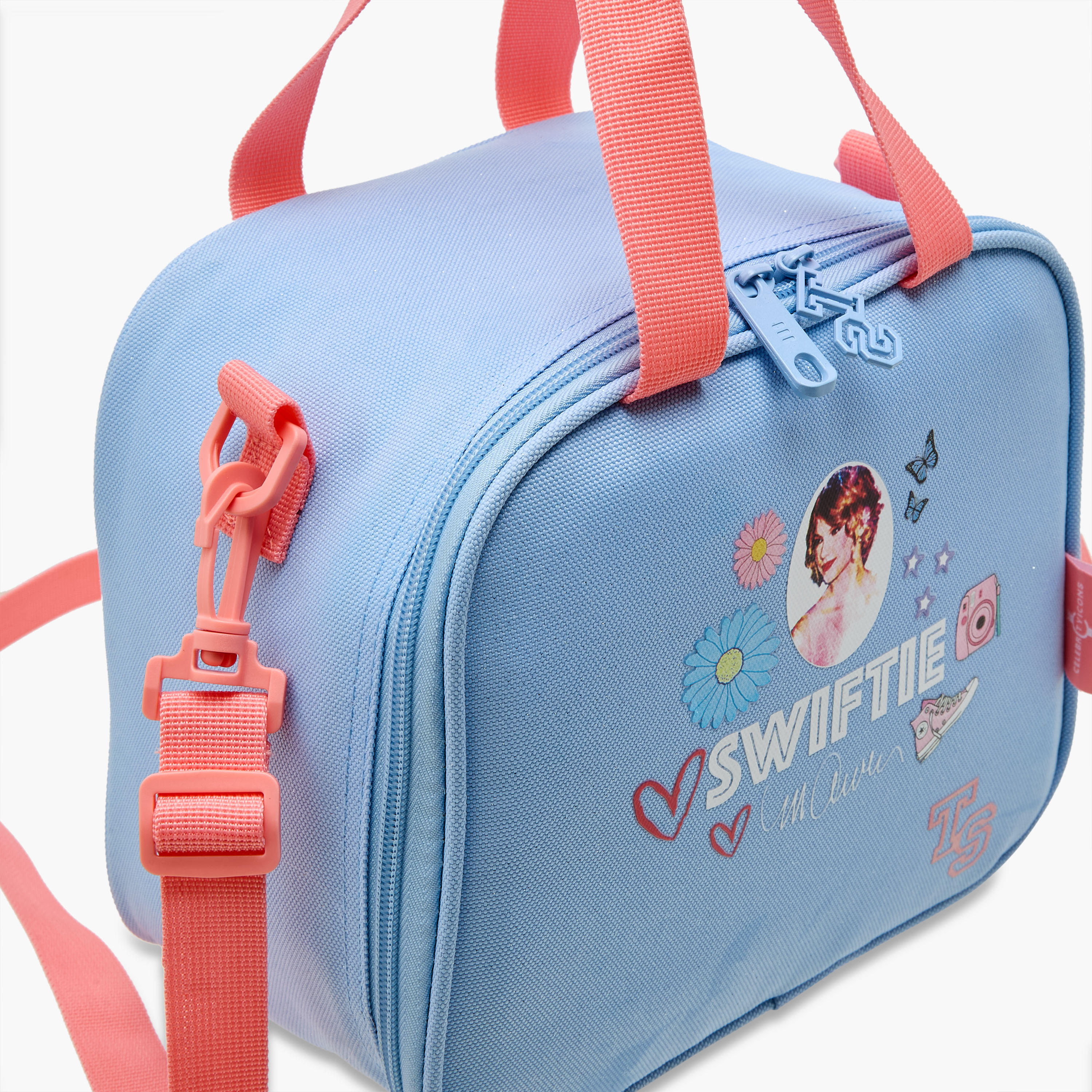Celebrity Icons Taylor Swift Print Lunch Bag with Zip Closure-school-lunchessentials-lunchbags-image-5