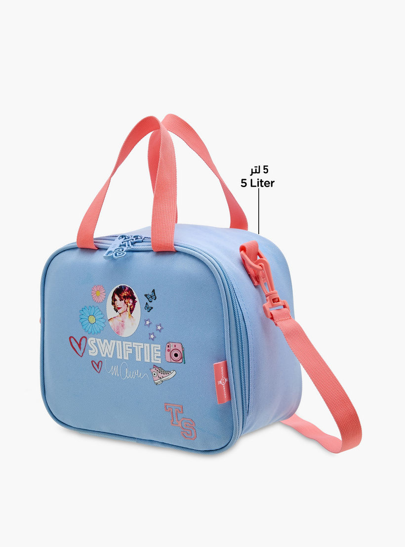 Celebrity Icons Taylor Swift Print Lunch Bag with Zip Closure-school-lunchessentials-lunchbags-image-6
