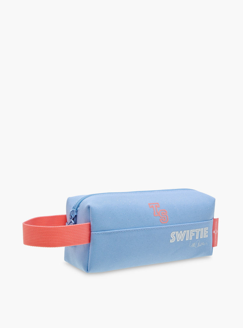 Celebrity Icons Taylor Swift Print Pencil Pouch with Zip Closure-school-stationery-pencilcases-image-2