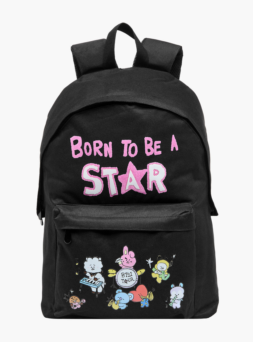 BT21 Printed Backpack with Adjustable Straps and Zip Closure - 36x44x64 cms-school-bagsandbackpacks-backpacks-image-1