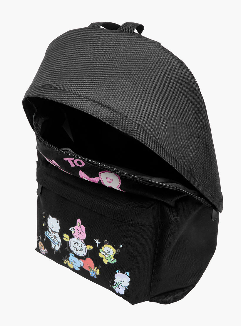 BT21 Printed Backpack with Adjustable Straps and Zip Closure - 36x44x64 cms-school-bagsandbackpacks-backpacks-image-7