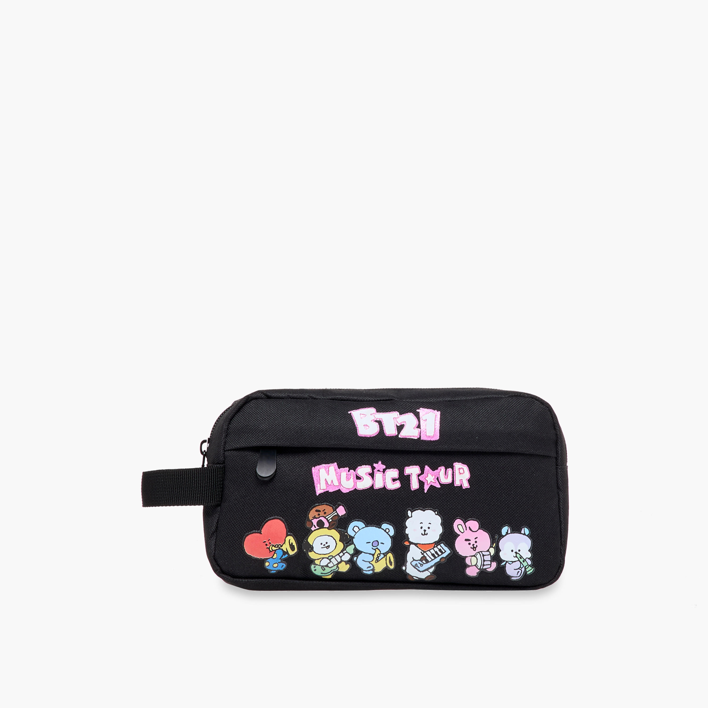 BT21 Printed Pencil Pouch with Zip Closure-school-stationery-pencilcases-image-1
