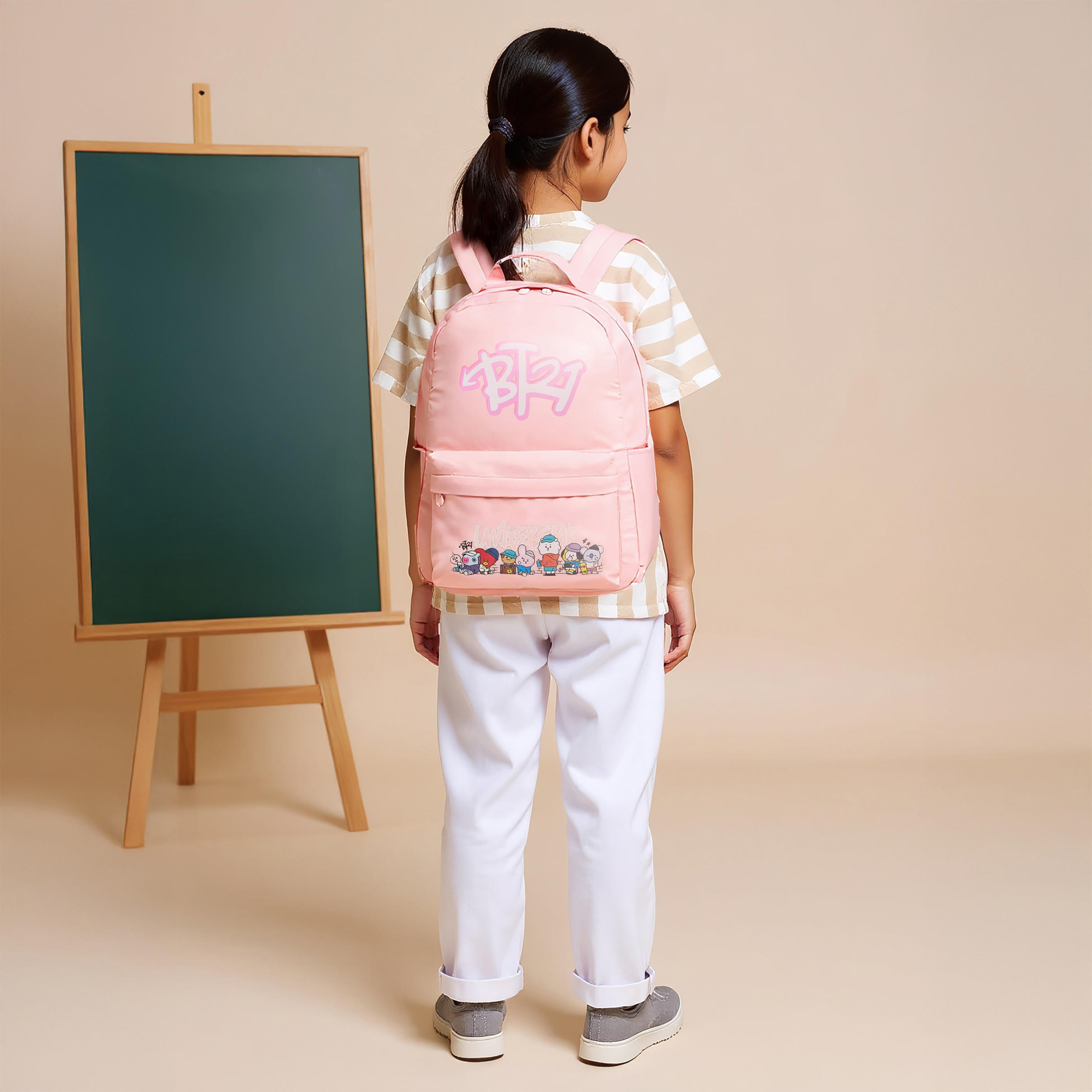 شنطة ظهر بطبعات وحمالات قابلة للتعديل وسحاب إغلاق من بي تي 21 - 64x44x36 سم-school-bagsandbackpacks-backpacks-image-3
