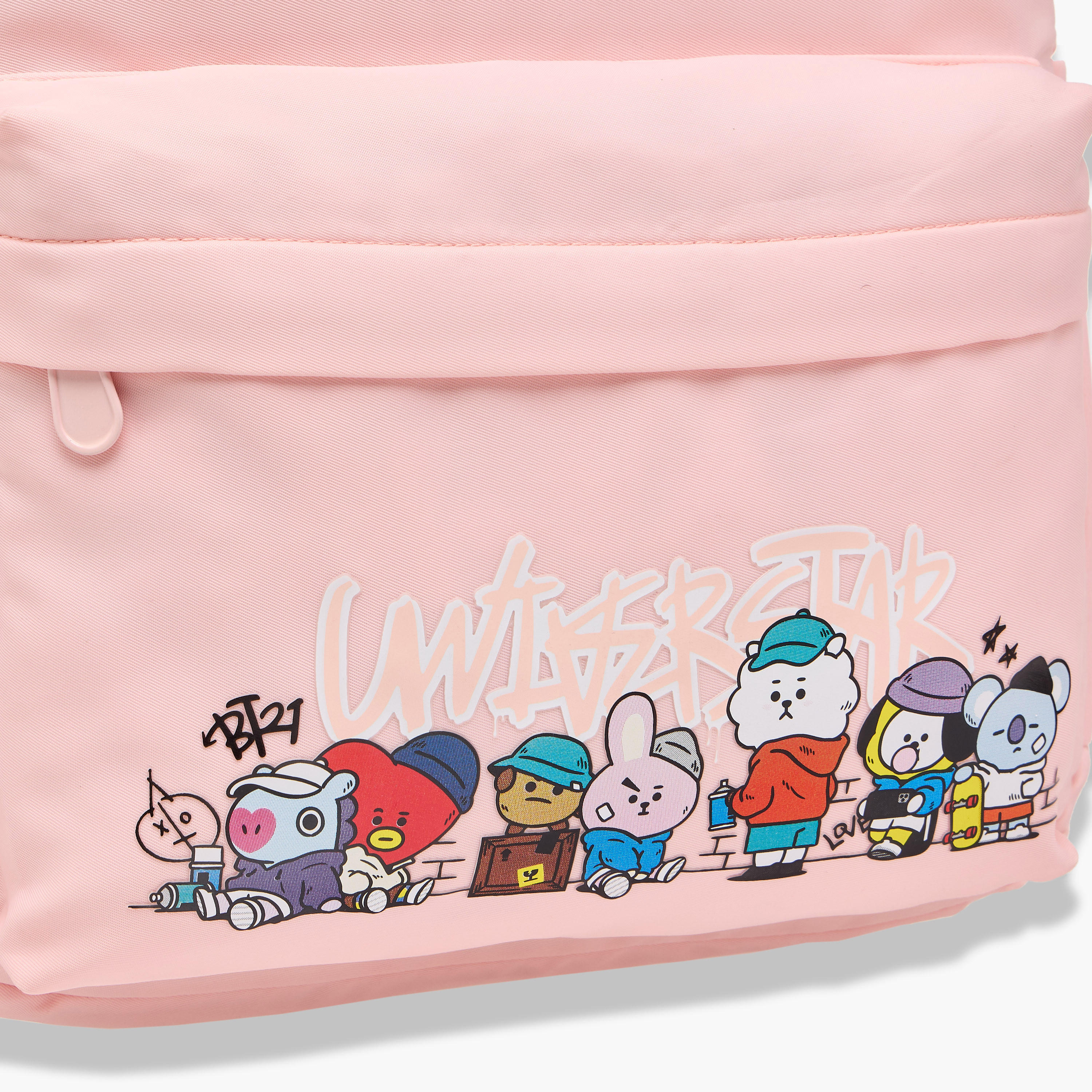 شنطة ظهر بطبعات وحمالات قابلة للتعديل وسحاب إغلاق من بي تي 21 - 64x44x36 سم-school-bagsandbackpacks-backpacks-image-9