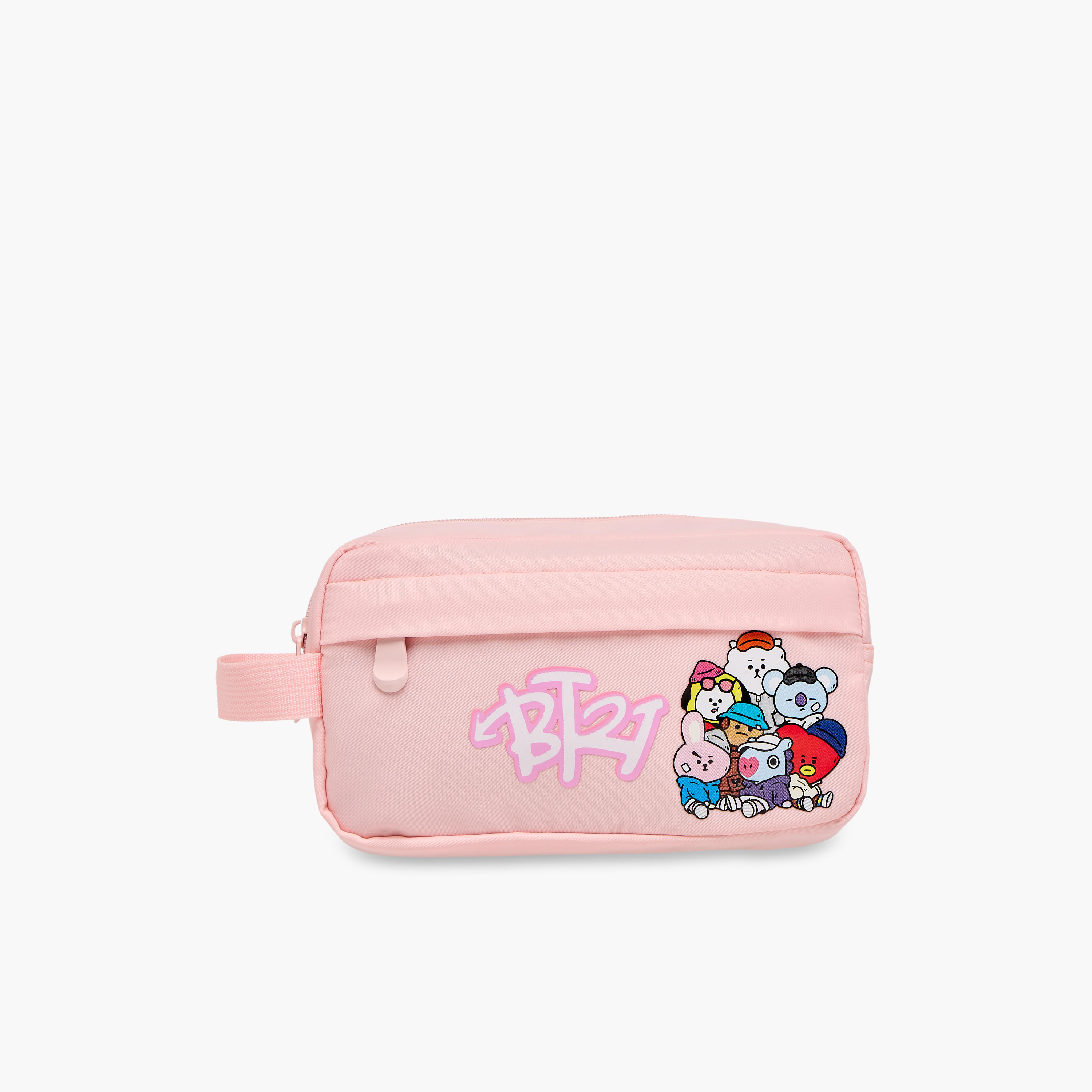 BT21 Printed Pencil Pouch with Zip Closure-school-stationery-pencilcases-image-1