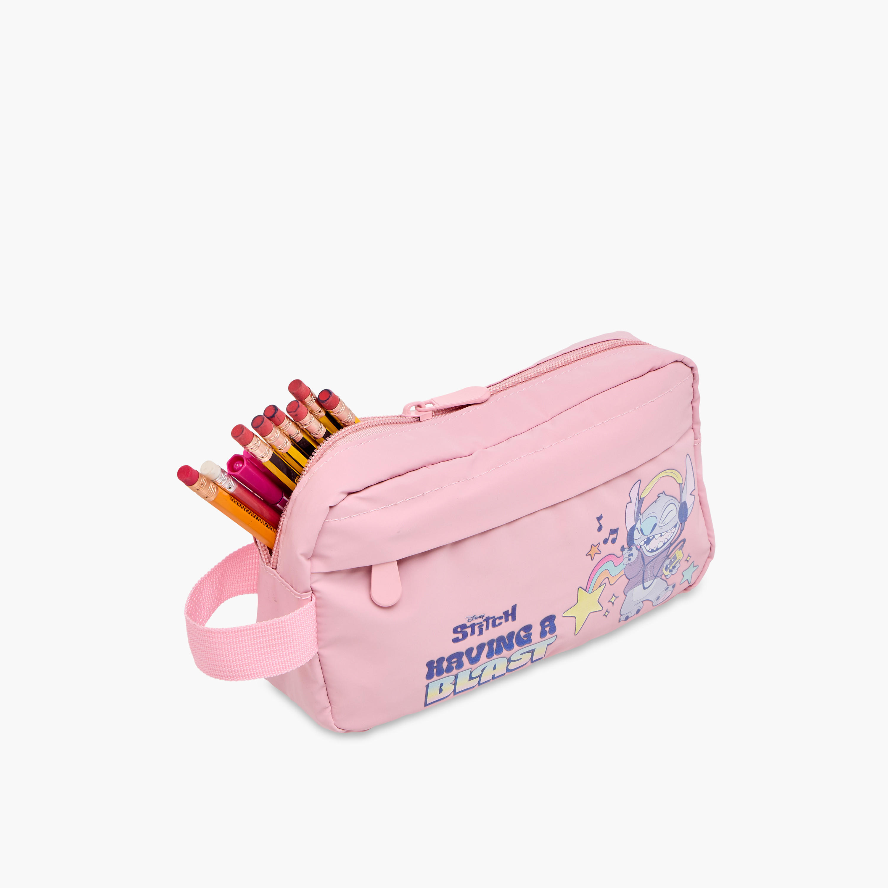 Stitch Print Pencil Pouch with Zip Closure-school-stationery-pencilcases-image-6