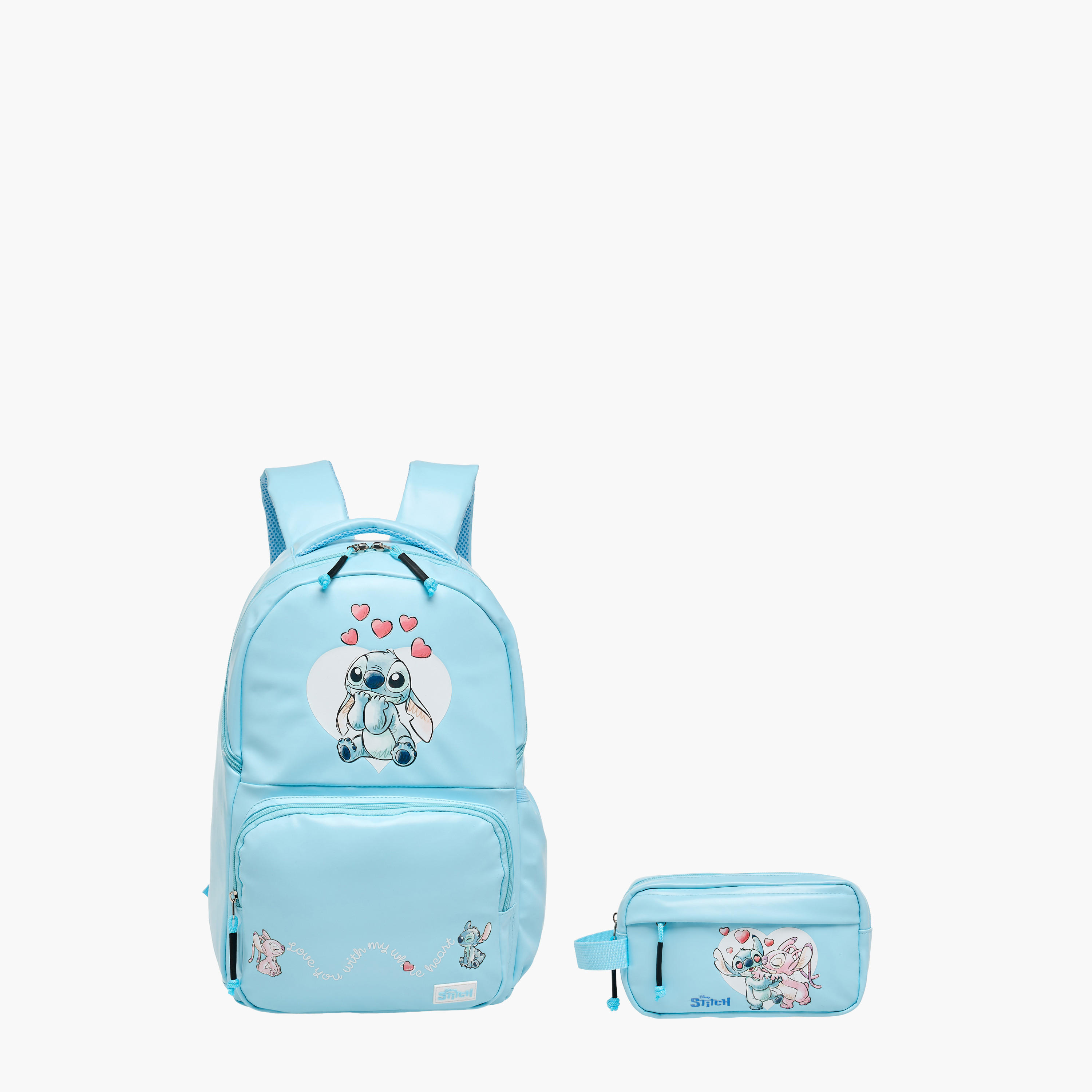 Stitch Print Pencil Case with Zip Closure-school-stationery-pencilcases-image-7