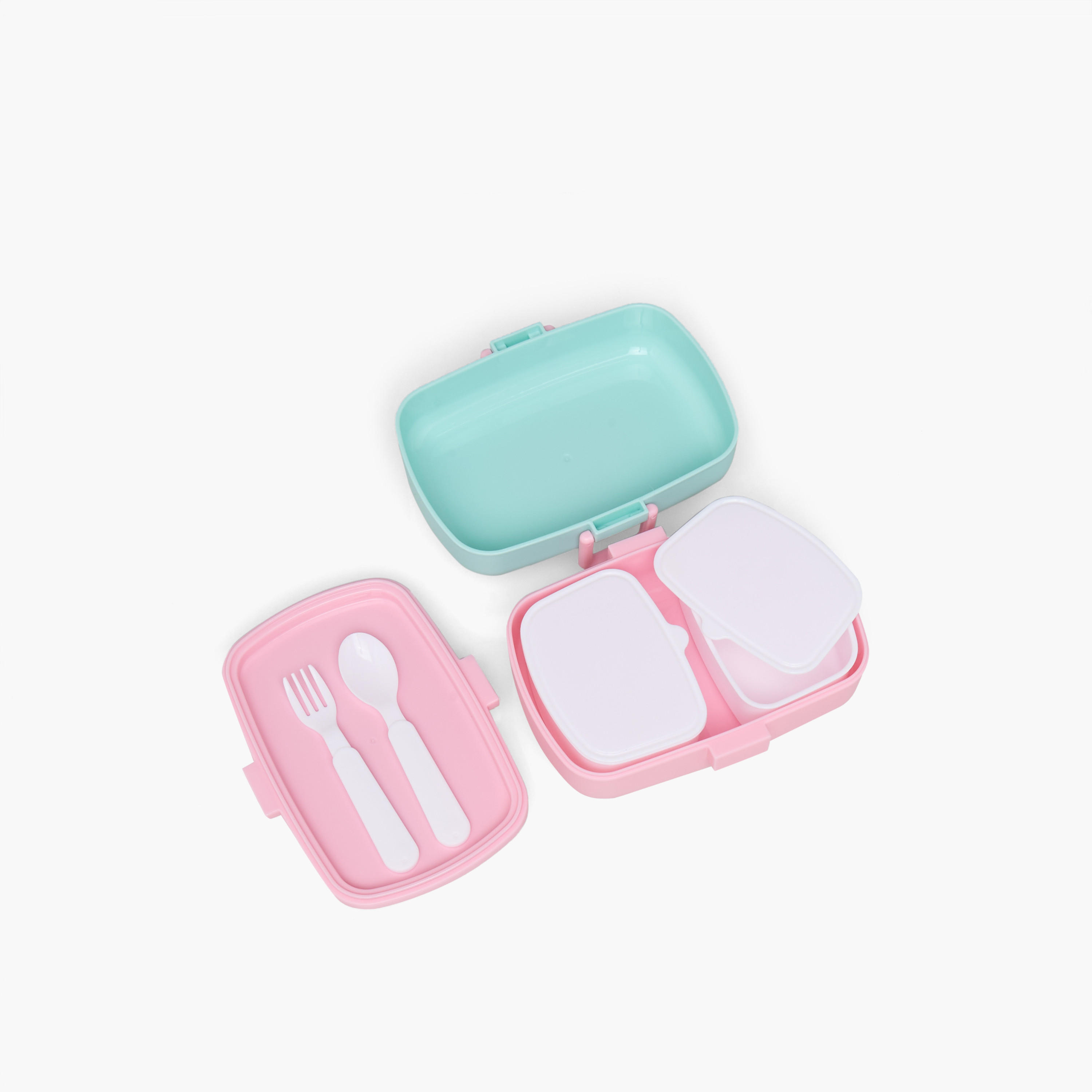 Minmie Printed Sectioned Lunch Box with Cutlery-school-lunchessentials-lunchboxes-image-5