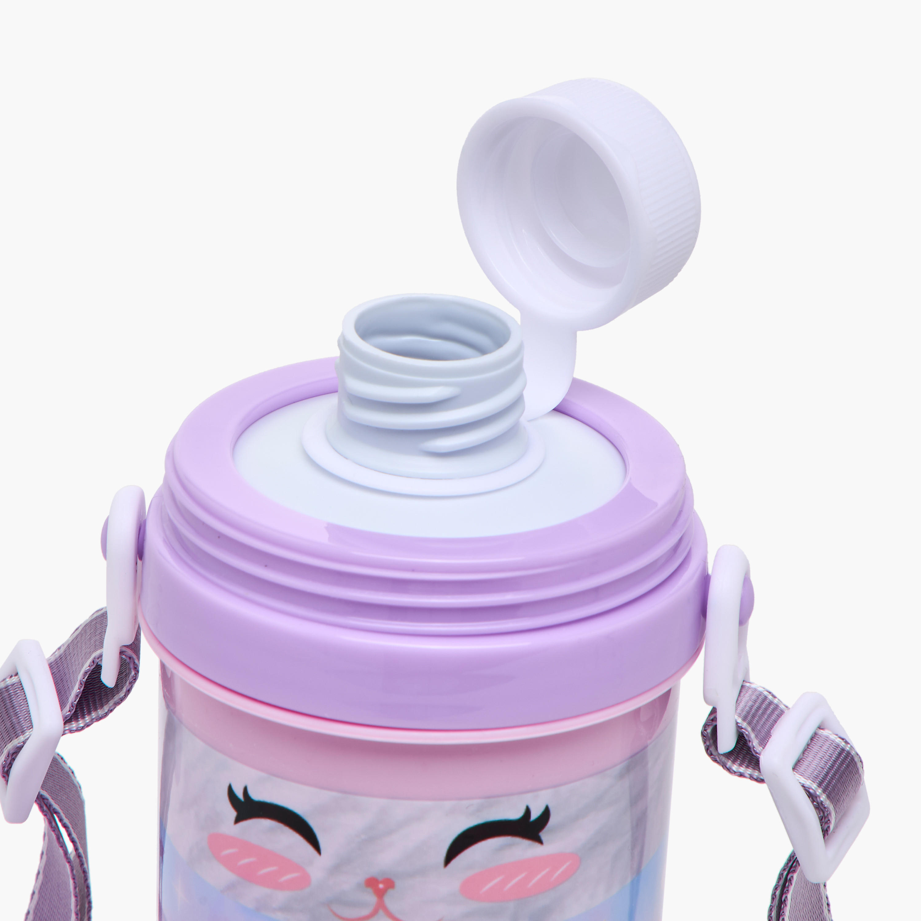 Minmie Caticorn Plastic Water Bottle with BPA-Free – 450 ml-school-waterbottles-image-5