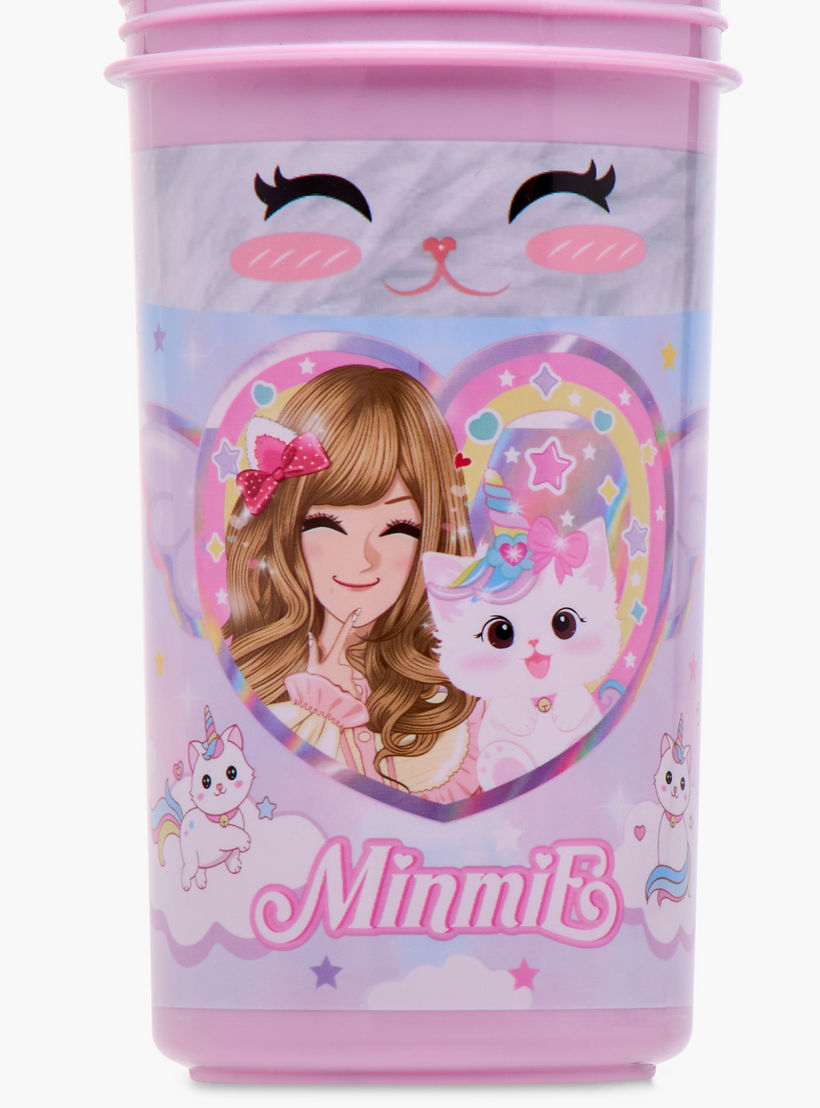 Minmie Caticorn Plastic Water Bottle with BPA-Free – 450 ml-school-waterbottles-image-8