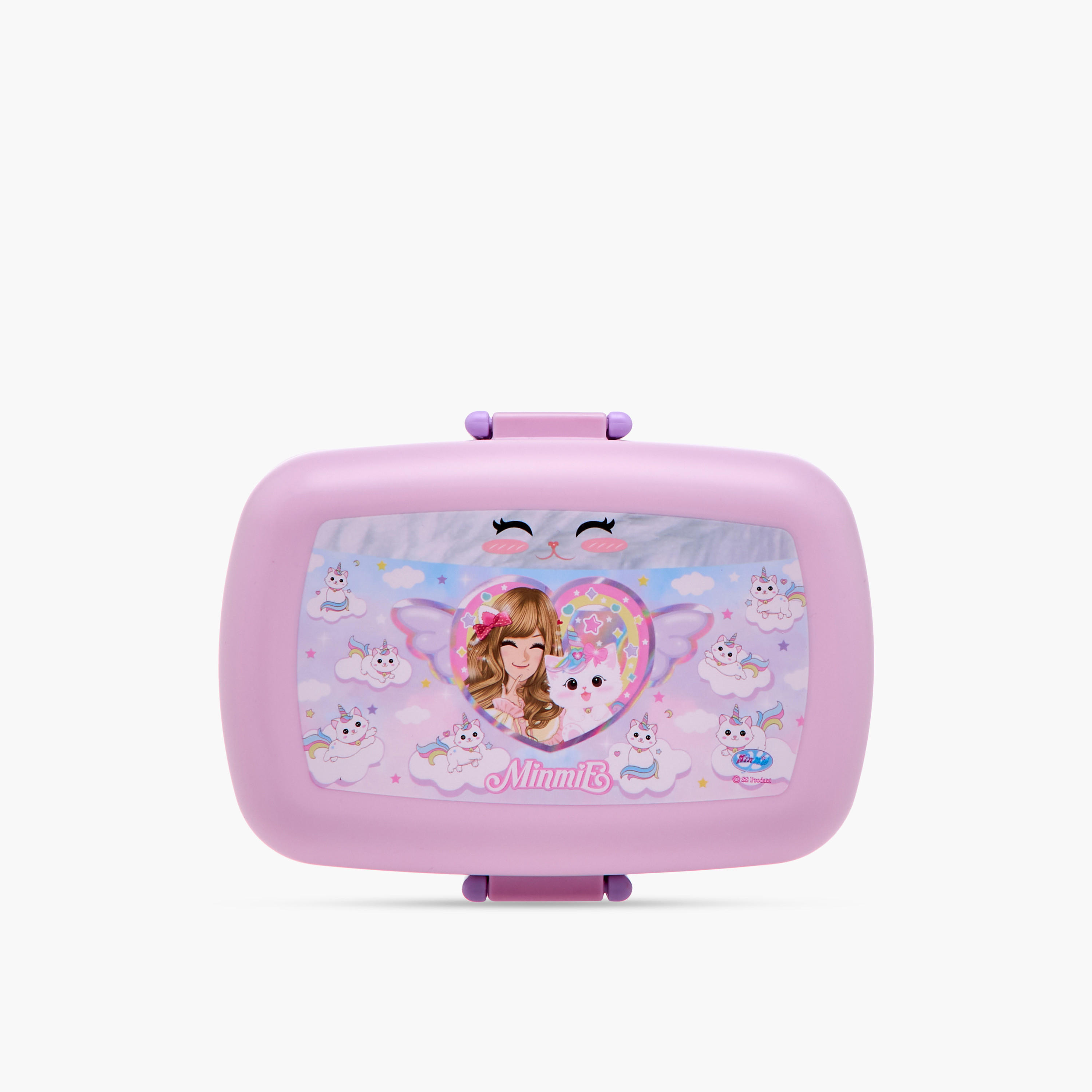 صندوق غداء مقسم مع أدوات مائدة بطبعات كاتيكورن من مينمي-school-lunchessentials-lunchboxes-image-3