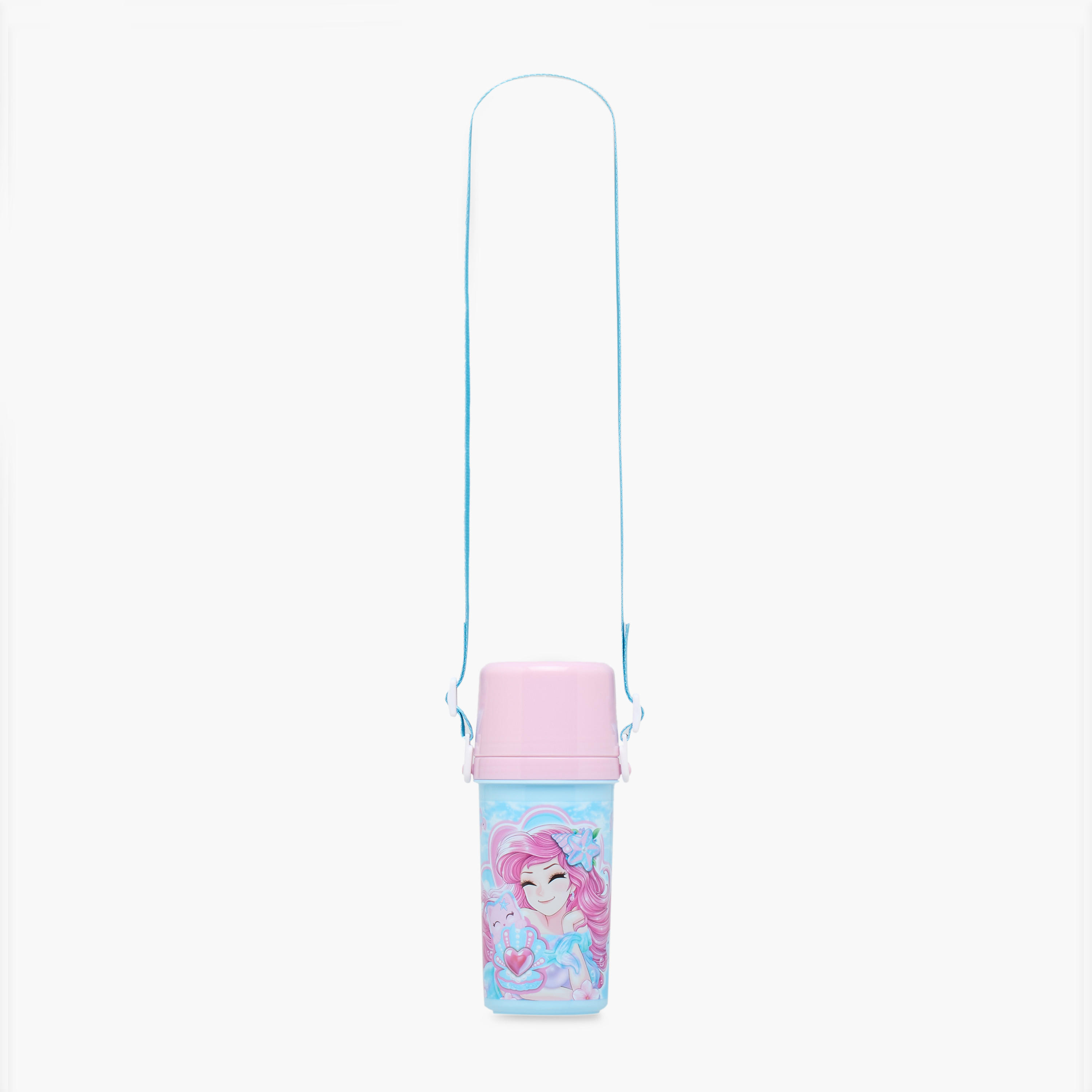 Minmie Mermaid Plastic Water Bottle with BPA-Free – 450 ml-school-waterbottles-image-3