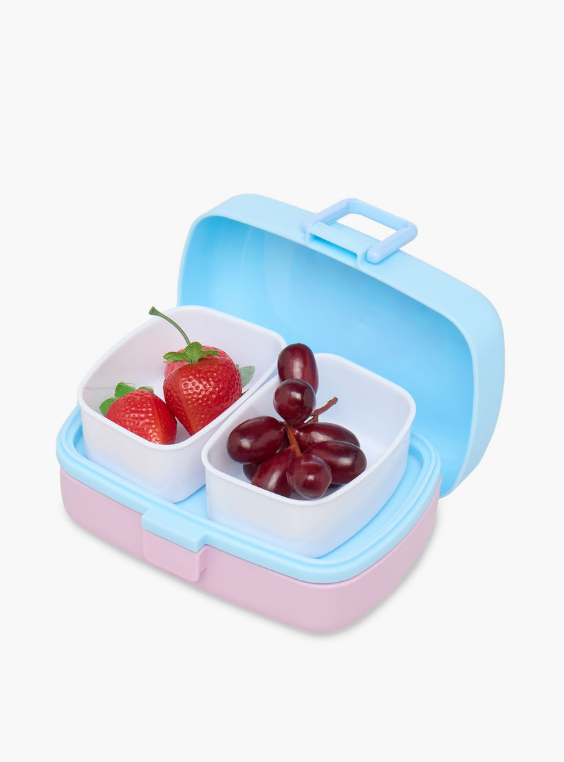 Minmie Mermaid Print Lunch Box with Spoon and Fork - 1.15 L-school-lunchessentials-lunchboxes-image-7