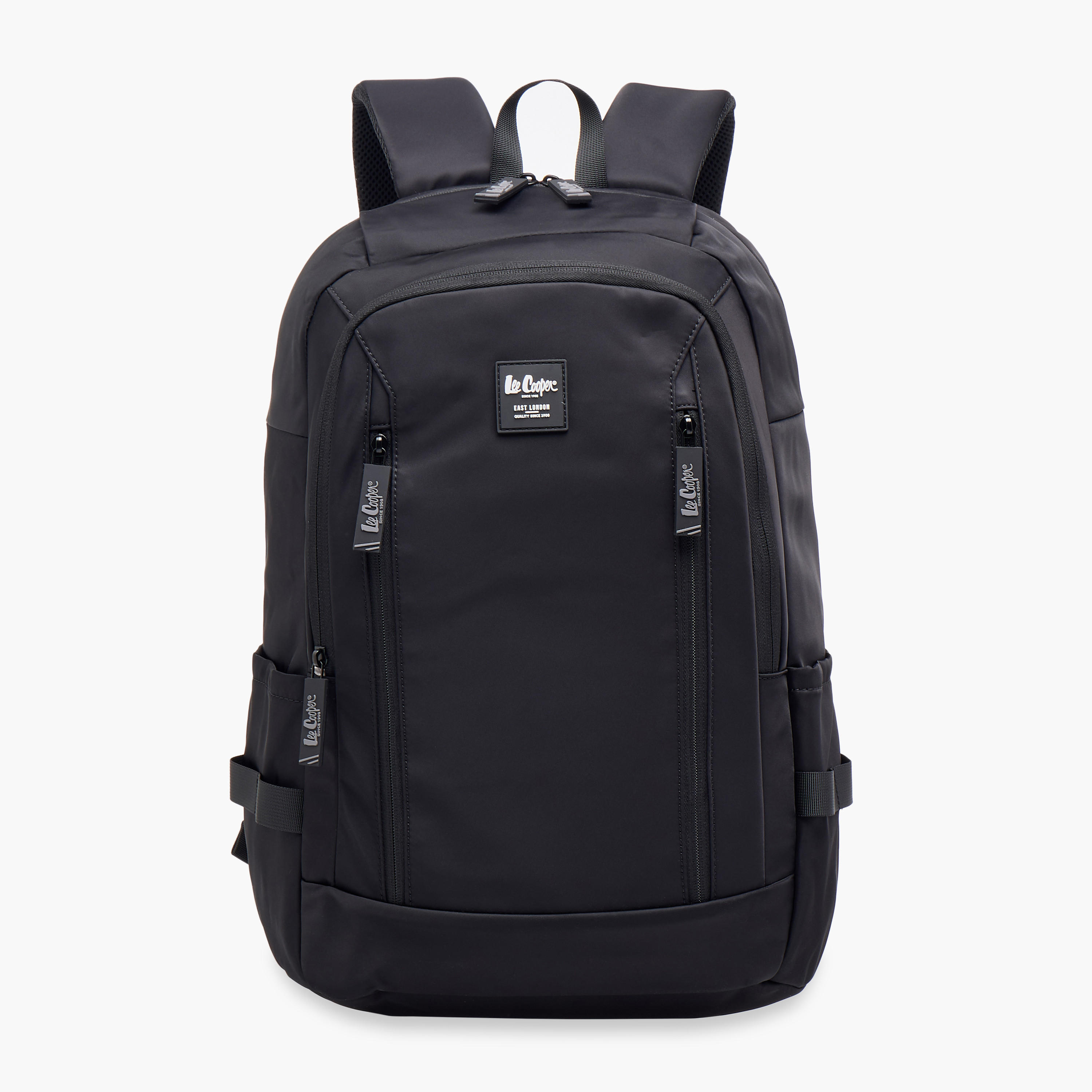 Lee Cooper Solid Backpack with Adjustable Straps and Zip Closure - 19x35x50 cm-school-bagsandbackpacks-backpacks-image-1