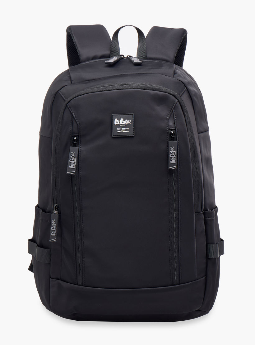 Lee Cooper Solid Backpack with Adjustable Straps and Zip Closure - 19x35x50 cm-school-bagsandbackpacks-backpacks-image-1