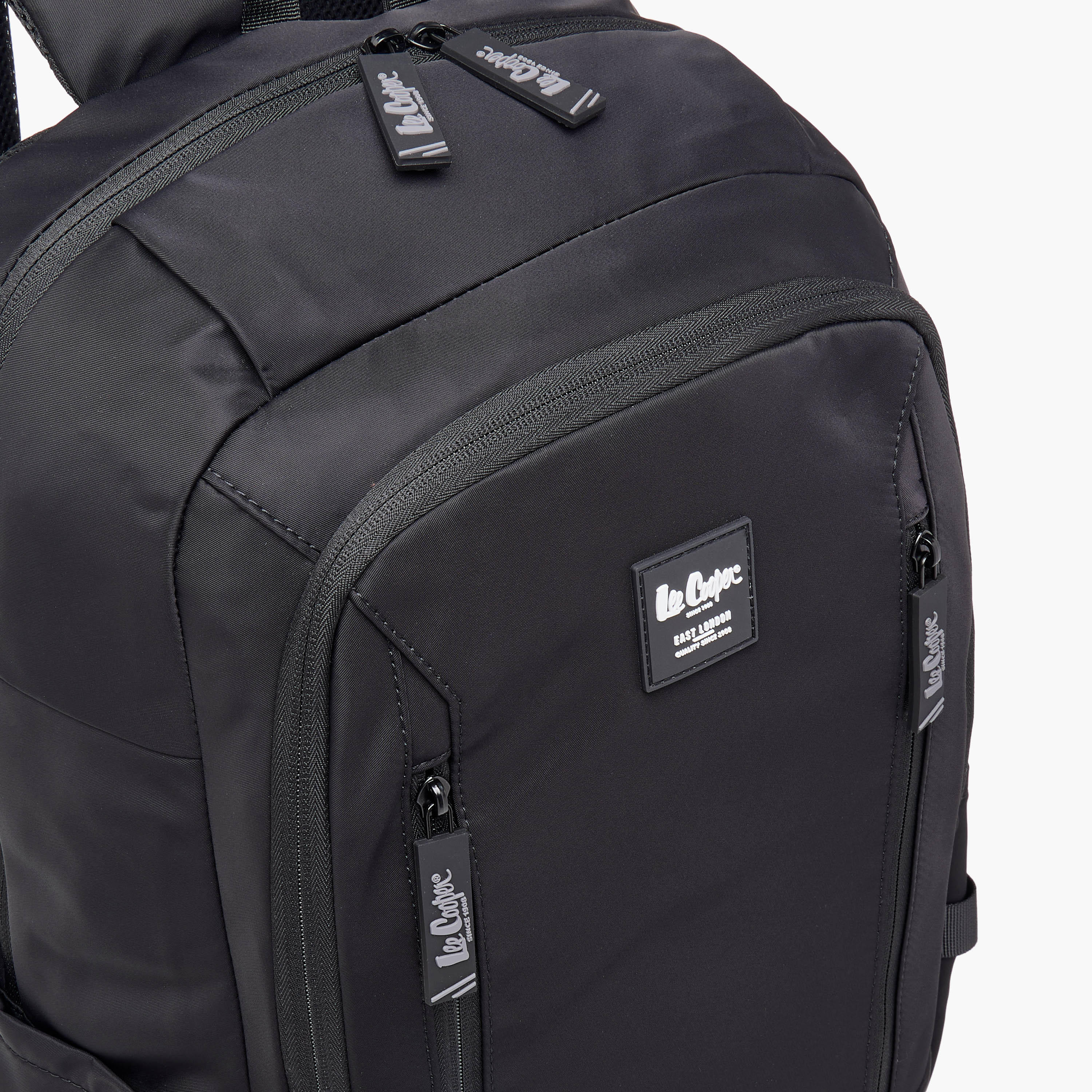 Lee Cooper Solid Backpack with Adjustable Straps and Zip Closure - 19x35x50 cm-school-bagsandbackpacks-backpacks-image-8
