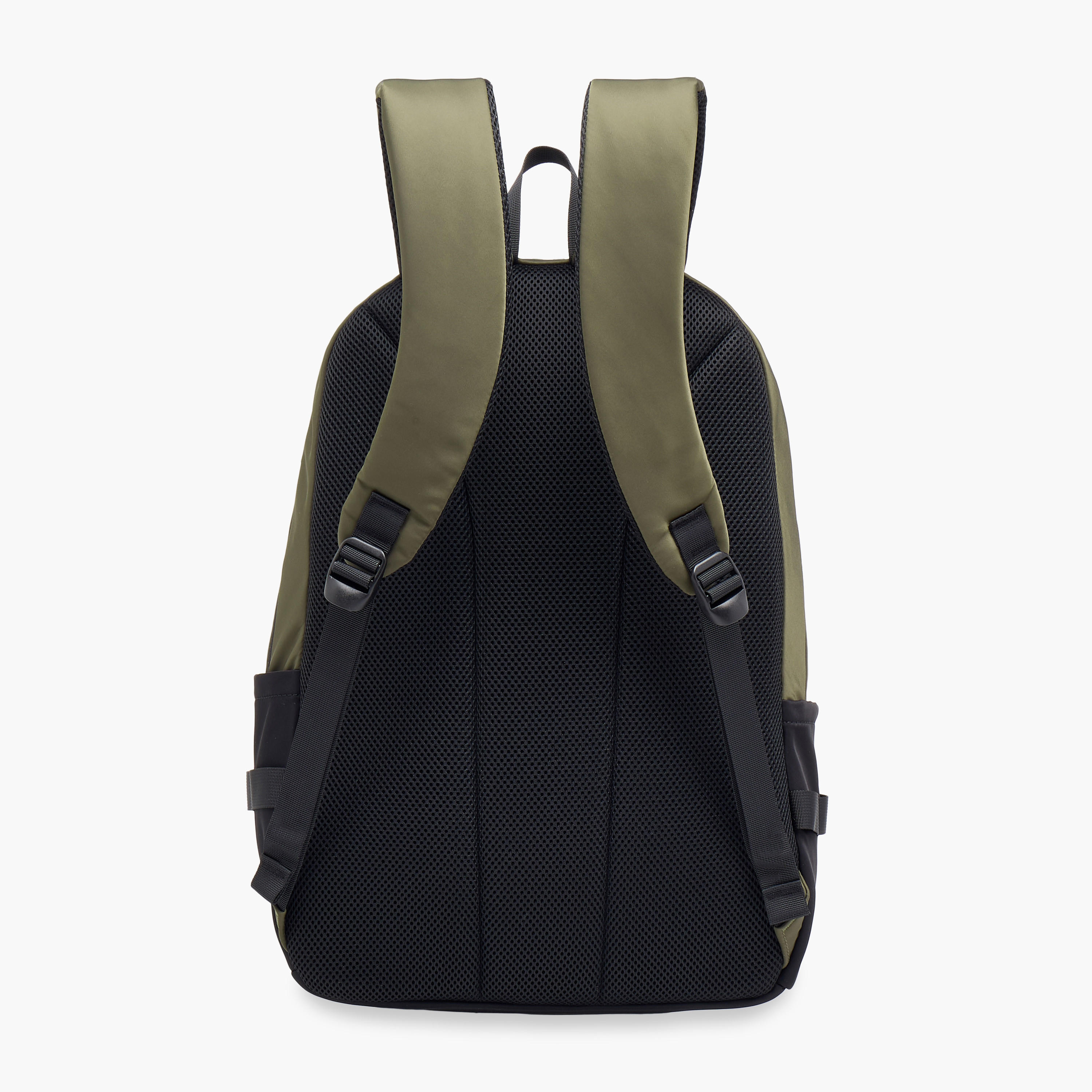 Lee Cooper Solid Backpack with Adjustable Straps and Zip Closure - 19x35x50 cm-school-bagsandbackpacks-backpacks-image-5