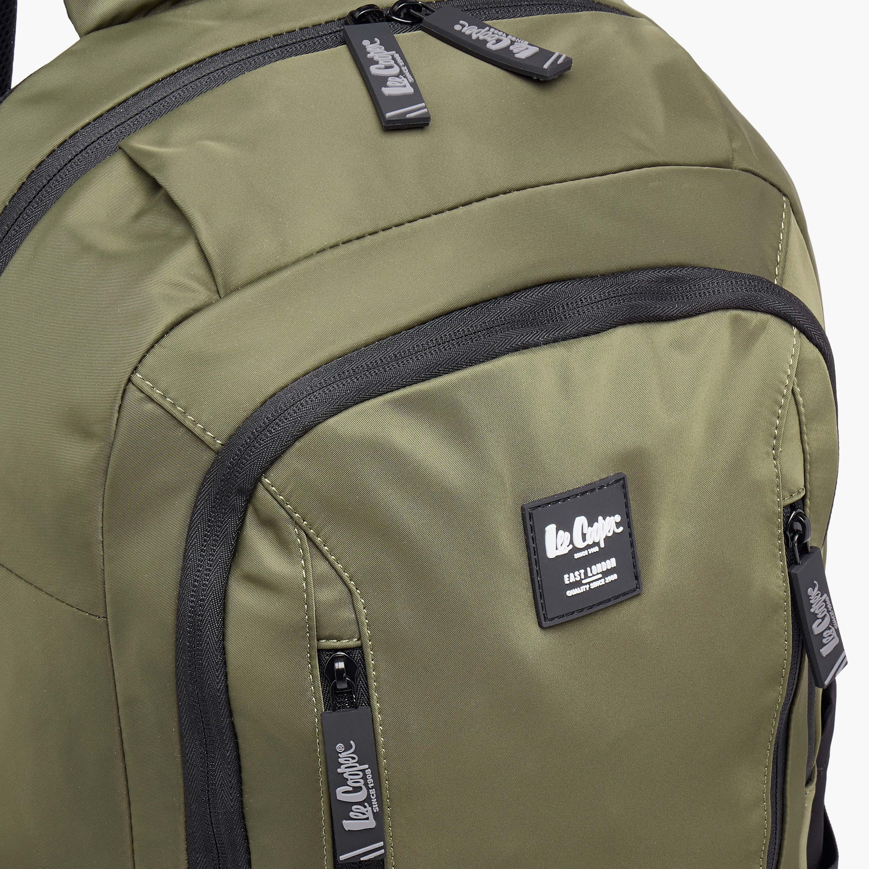 Lee Cooper Solid Backpack with Adjustable Straps and Zip Closure - 19x35x50 cm-school-bagsandbackpacks-backpacks-image-6