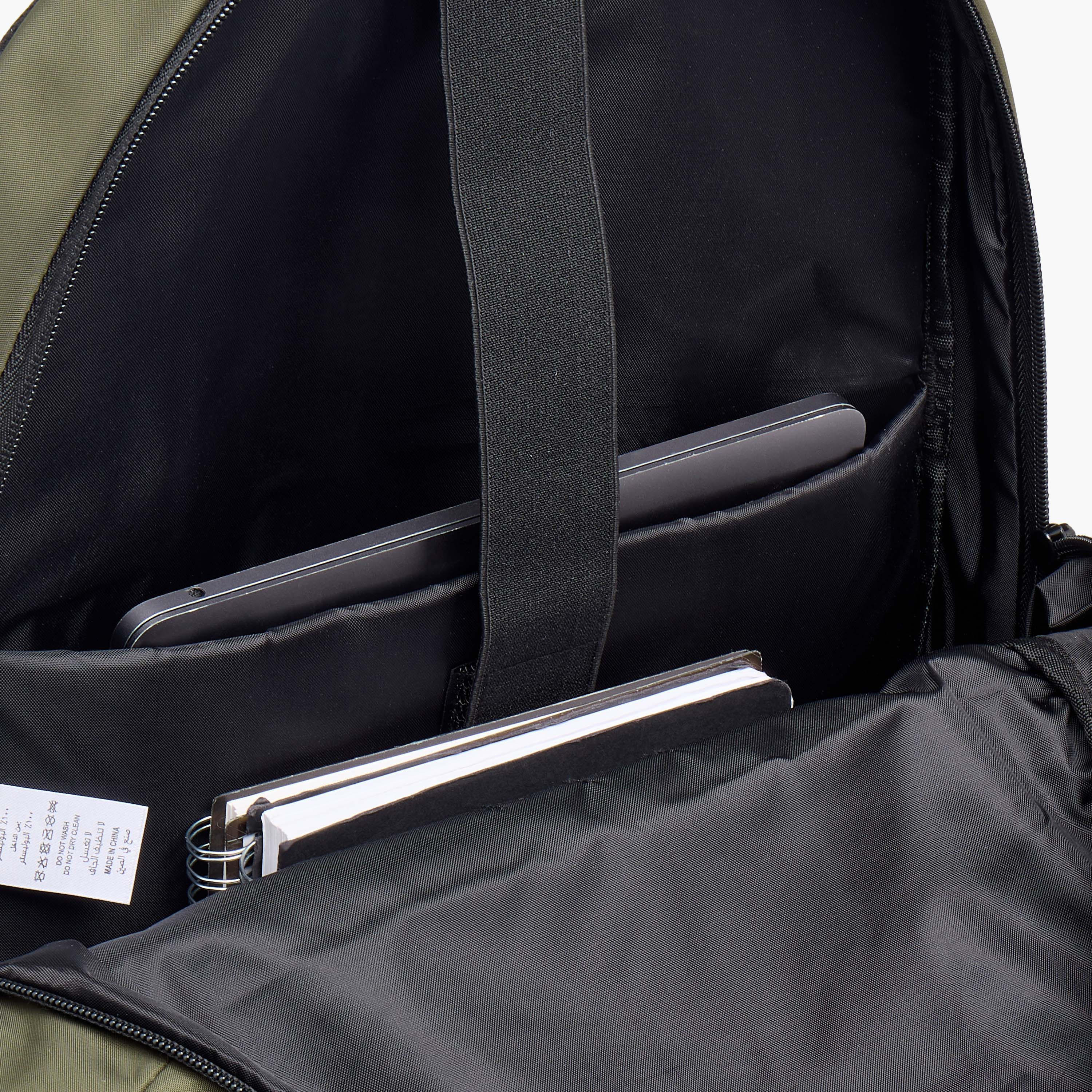 Lee Cooper Solid Backpack with Adjustable Straps and Zip Closure - 19x35x50 cm-school-bagsandbackpacks-backpacks-image-8