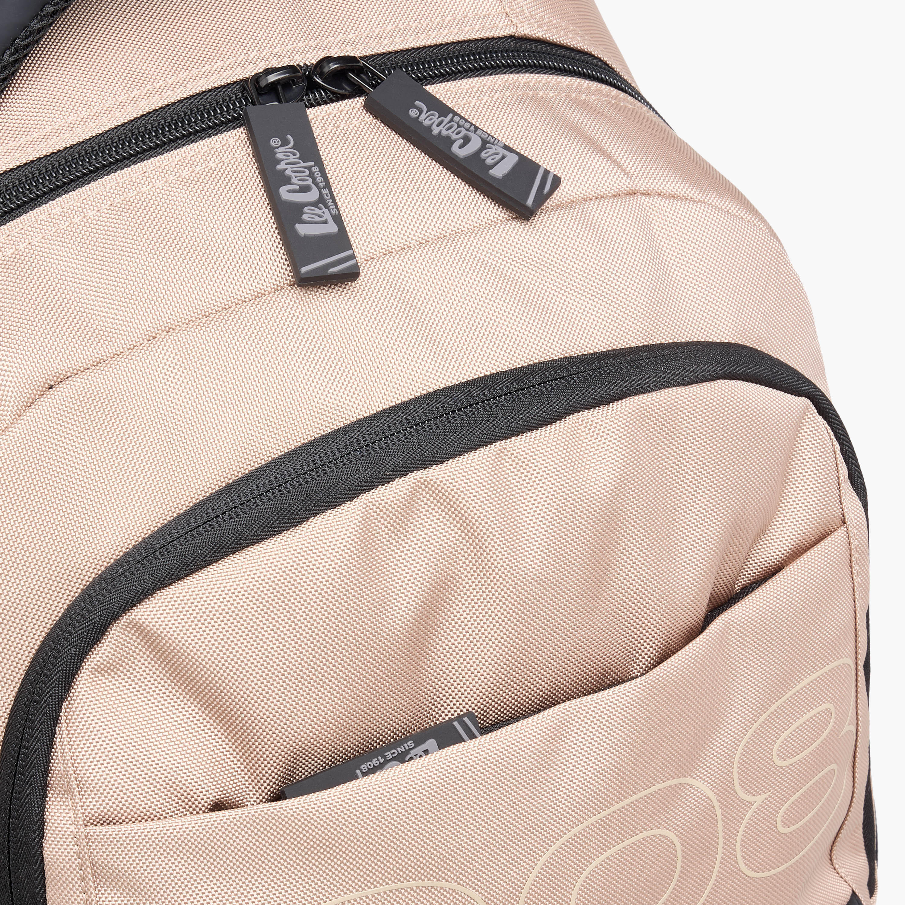 Lee Cooper Logo Print Backpack with Adjustable Straps and Zip Closure - 18x33x47 cm-school-bagsandbackpacks-backpacks-image-8