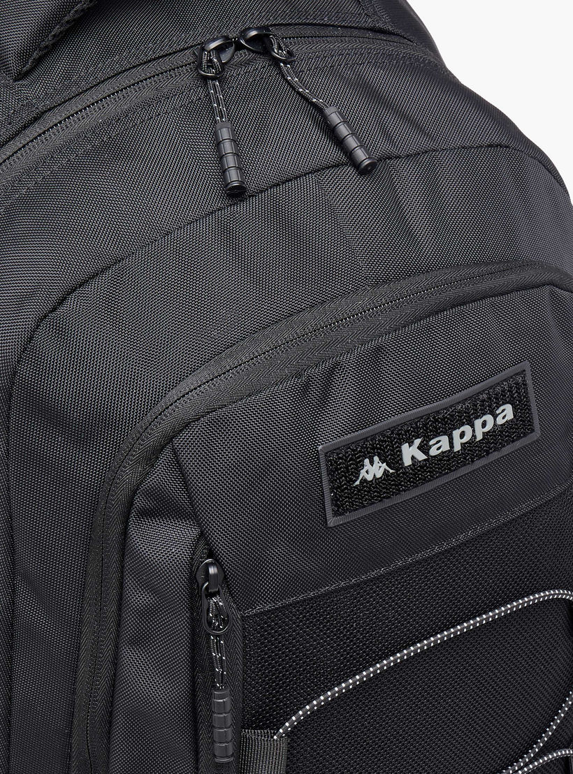شنطة ظهر بأحزمة قابلة للتعديل وسحاب إغلاق وزخارف الشعار من كابا - 19x32x48 سم-school-bagsandbackpacks-backpacks-image-8