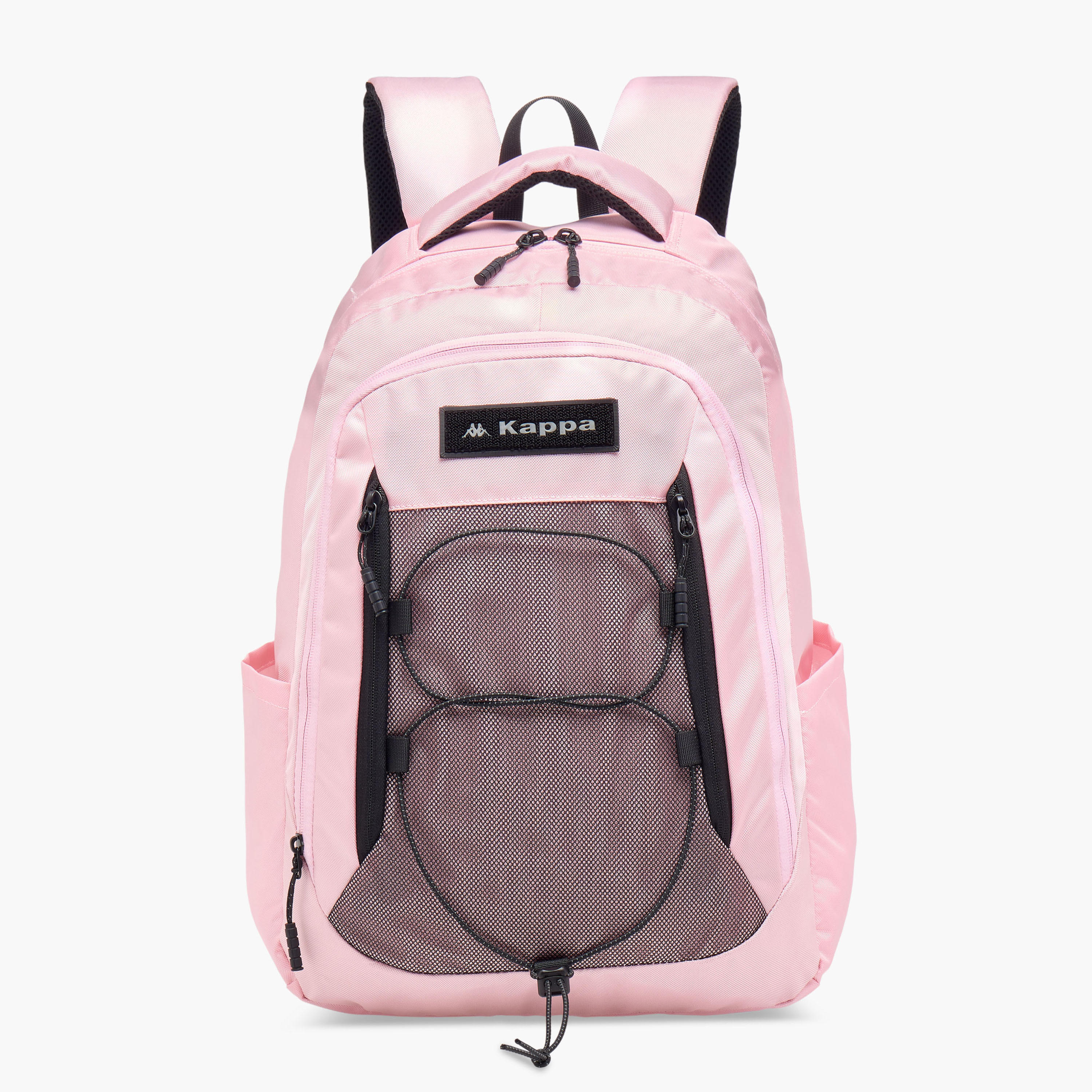 Kappa Logo Applique Backpack with Adjustable Straps and Zip Closure - 19x32x48 cm-school-bagsandbackpacks-backpacks-image-1