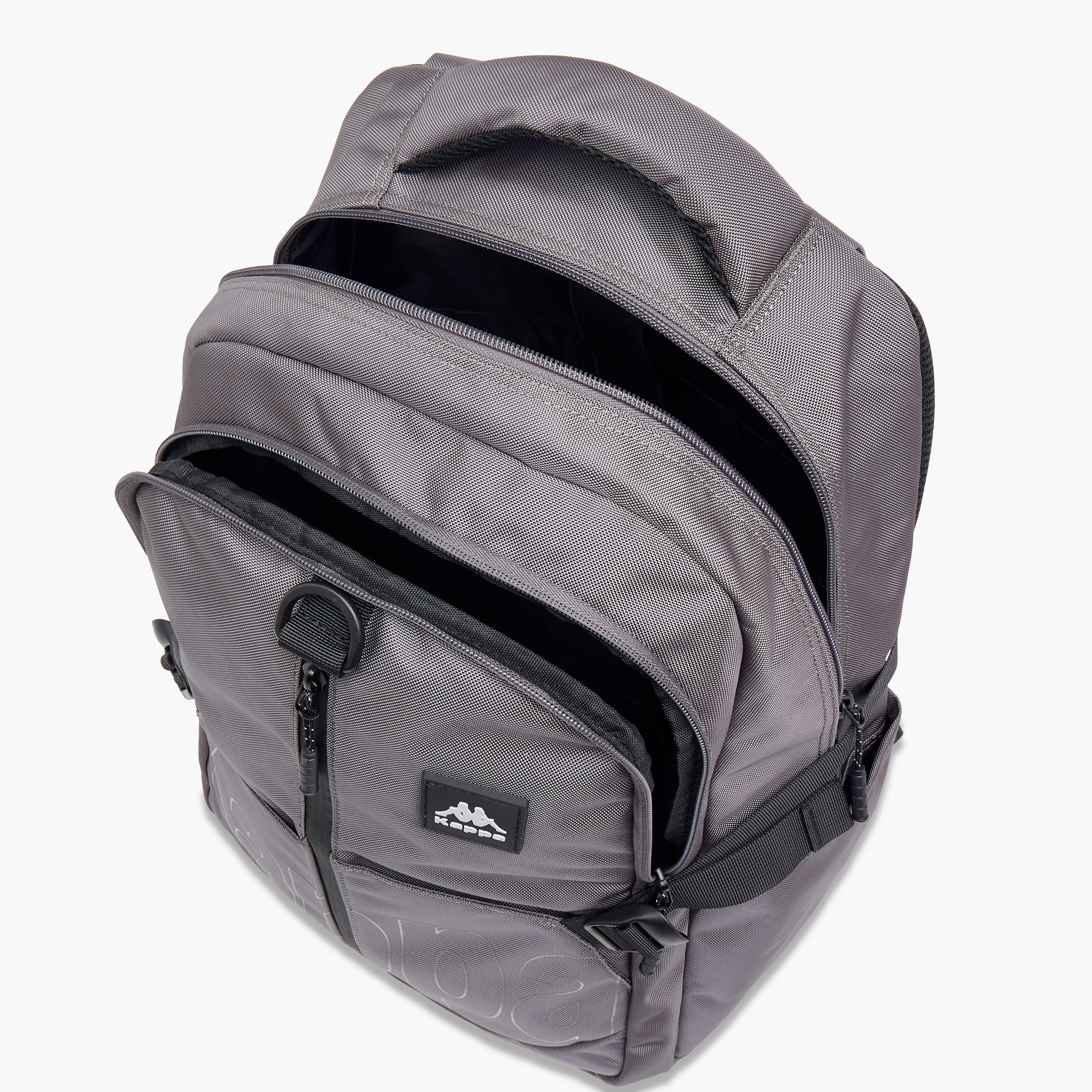 Kappa Logo Print Backpack with Adjustable Straps and Zip Closure - 17x35x48 cm-school-bagsandbackpacks-backpacks-image-9