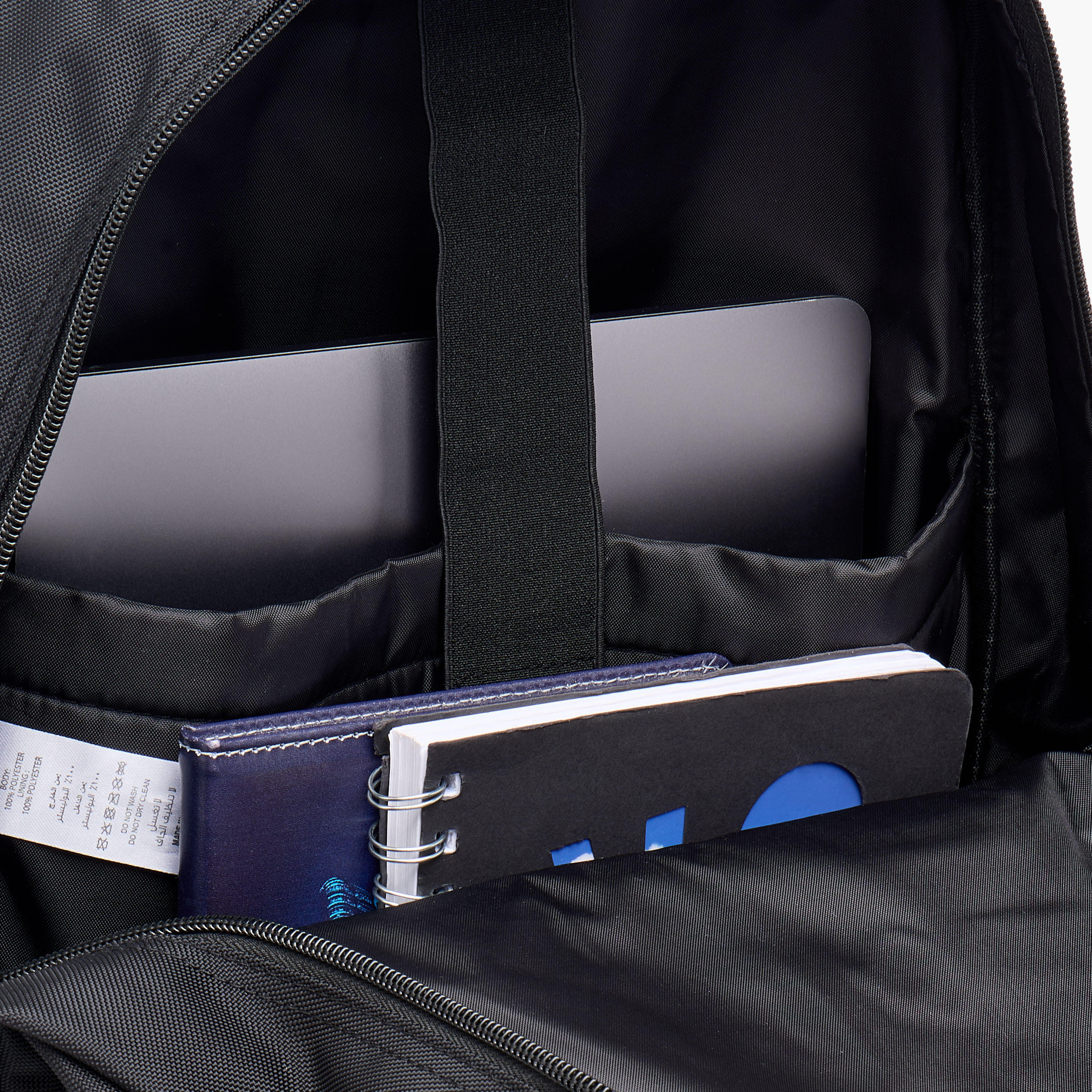 Kappa Logo Print Backpack with Adjustable Straps and Zip Closure - 17x35x48 cm-school-bagsandbackpacks-backpacks-image-10