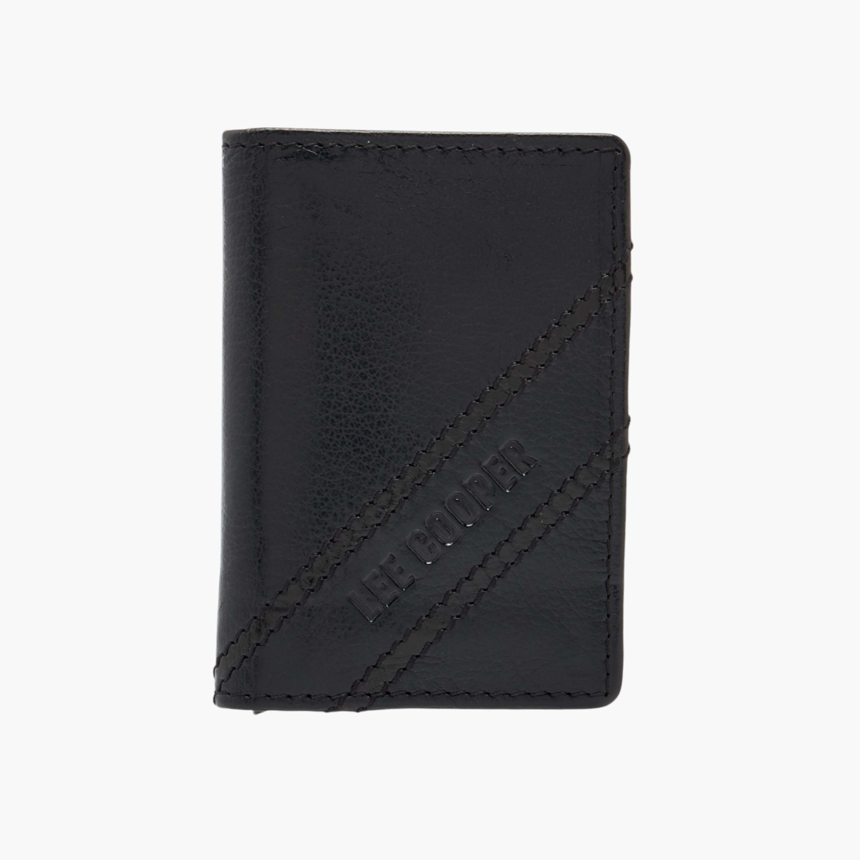Lee Cooper Solid Bi-Fold Cardholder-men-beltsandwallets-wallets-image-1