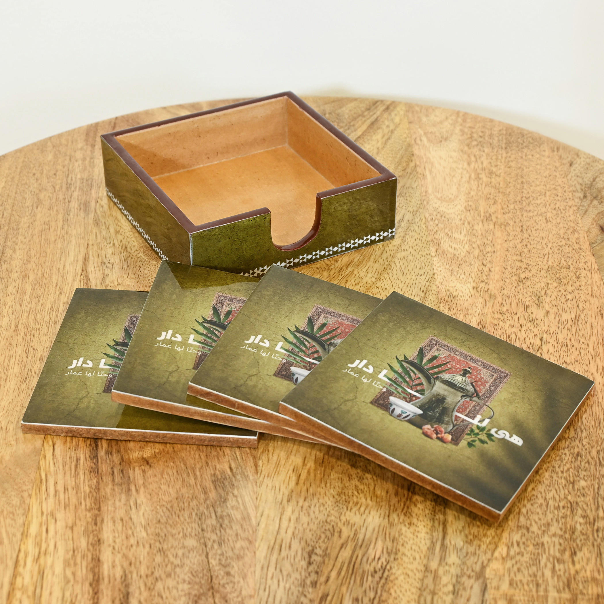 Crafted by Lifestyle 4-Piece Printed Coaster Set-household-decor-decorativeobjectsandsculptures-image-1