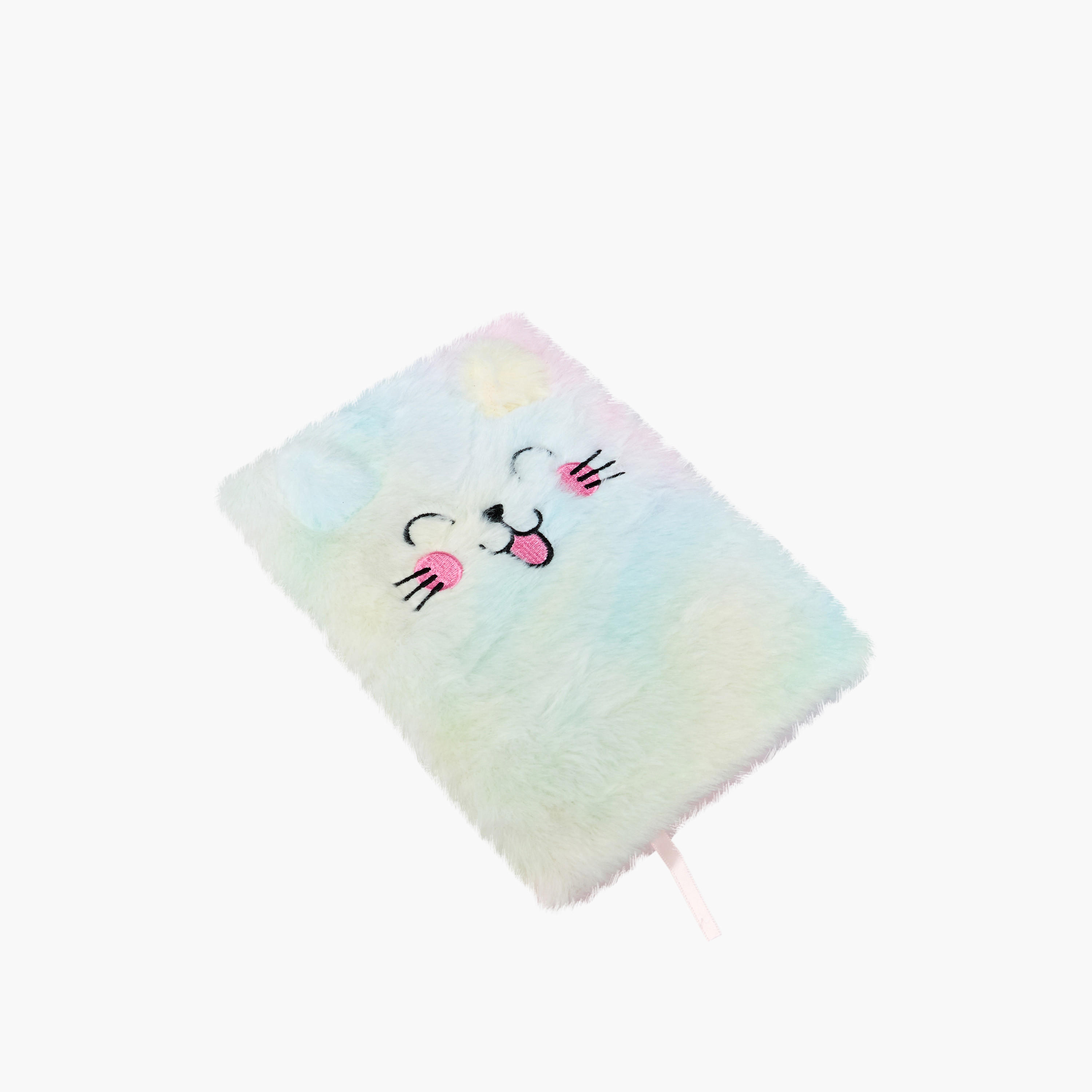 Faux Fur Textured Ruled A5 Notebook-school-stationery-notebooks-image-2