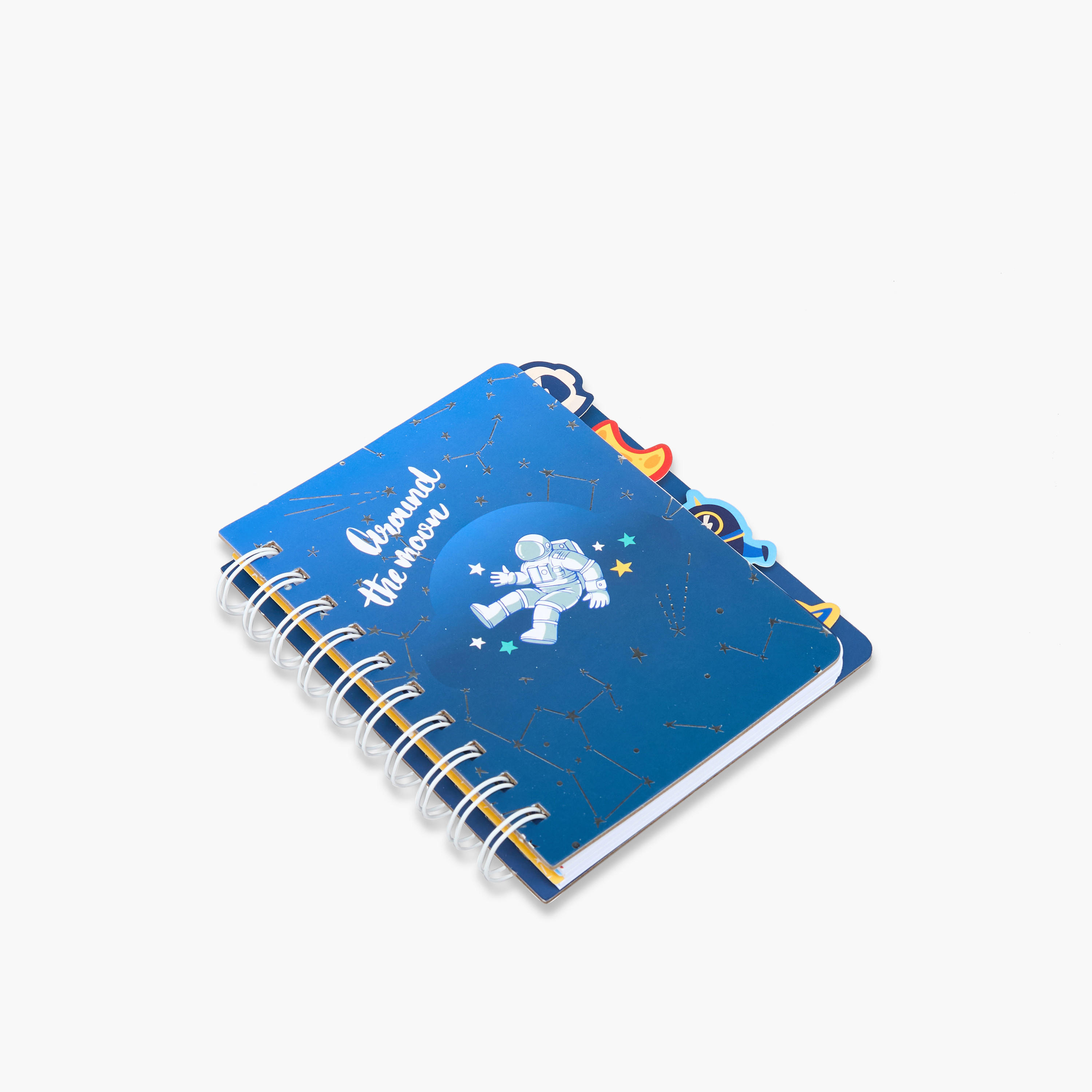 Astronaut Print A6 Ruled Spiral Notebook-school-stationery-notebooks-image-2