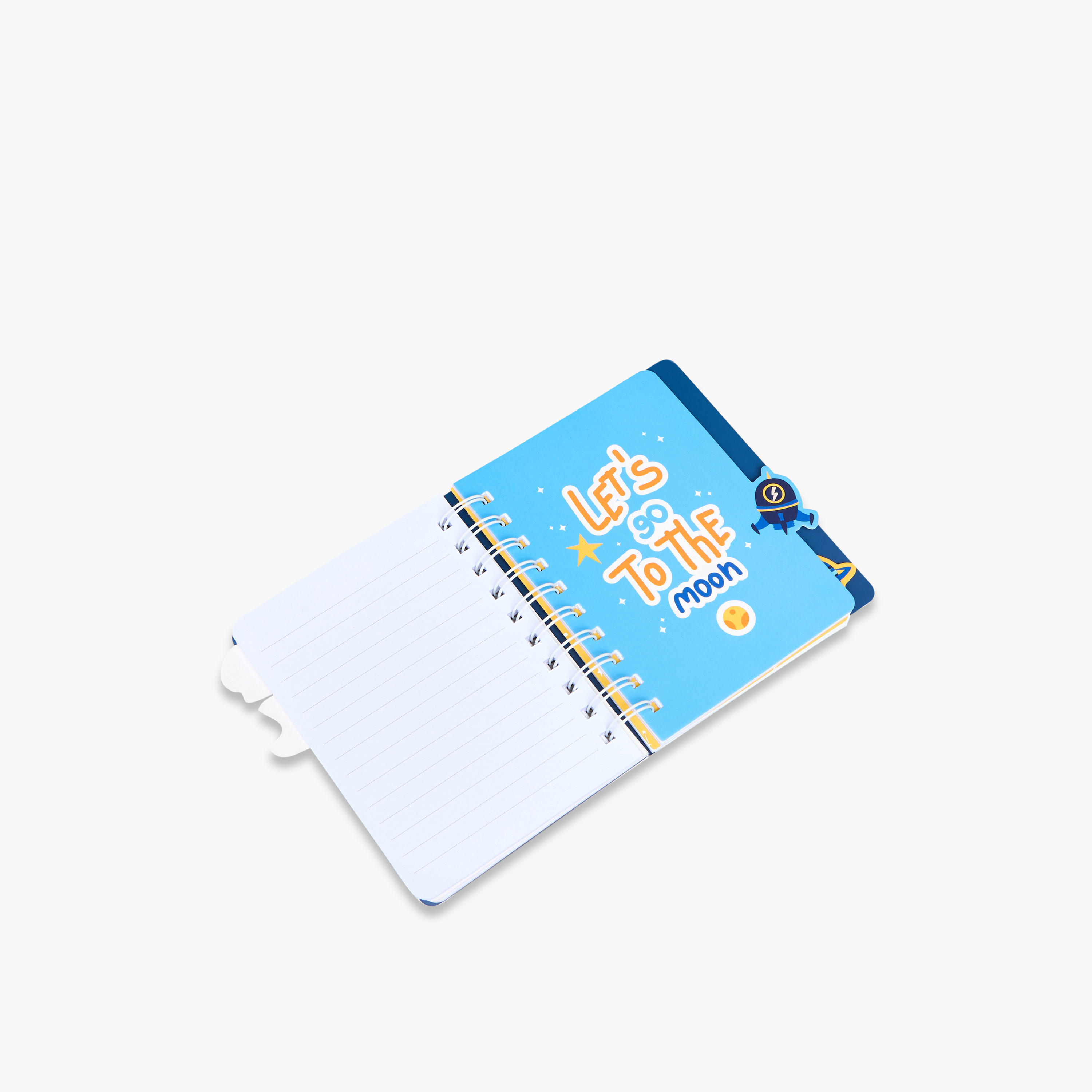 Astronaut Print A6 Ruled Spiral Notebook-school-stationery-notebooks-image-4