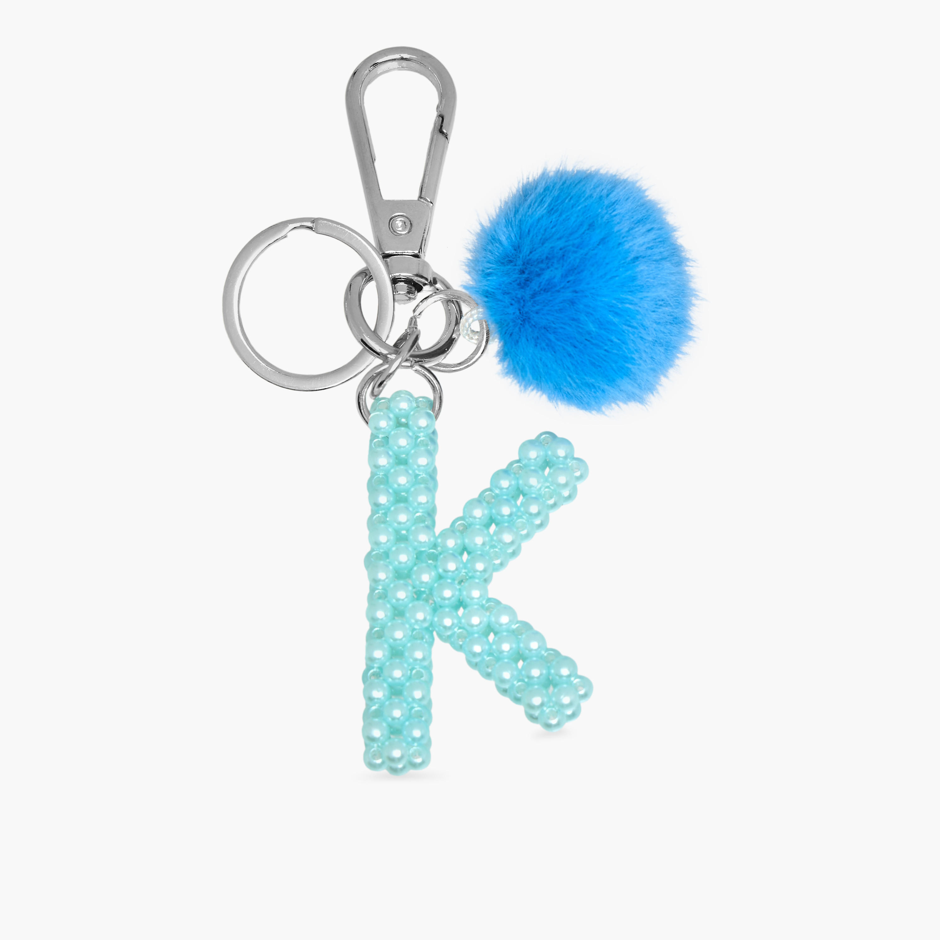 Initial K Accent Keyring with Lobster Clasp-girls-accessories-keyringsandbagcharms-image-2