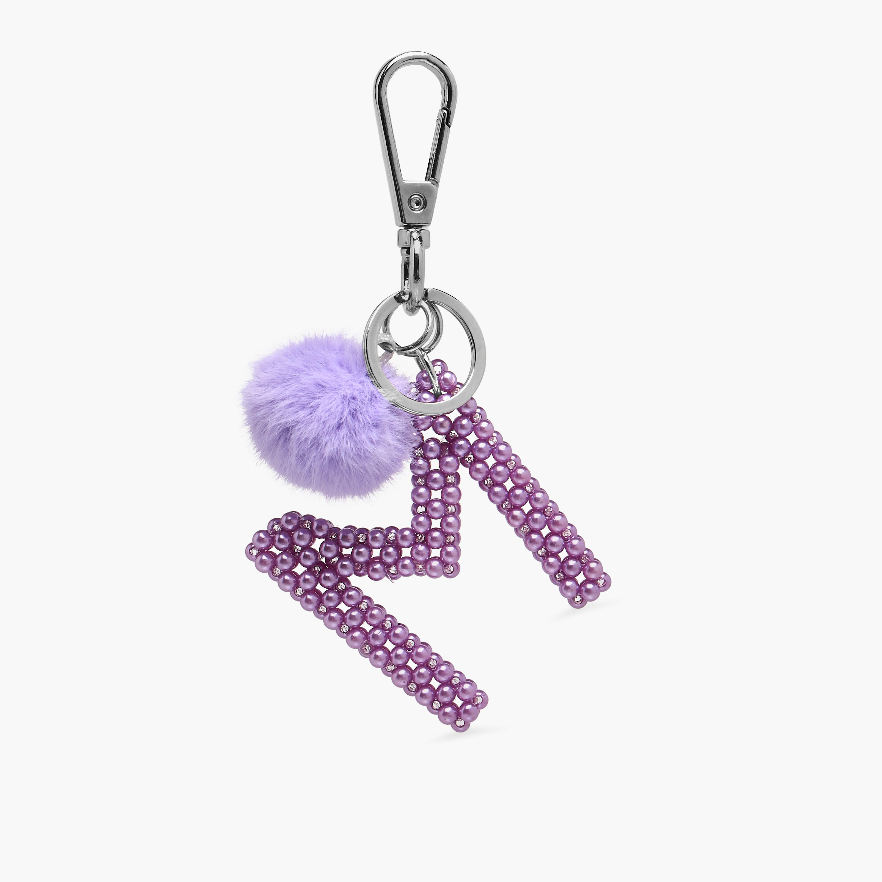 Initial M Accent Keyring with Lobster Clasp-girls-accessories-keyringsandbagcharms-image-1