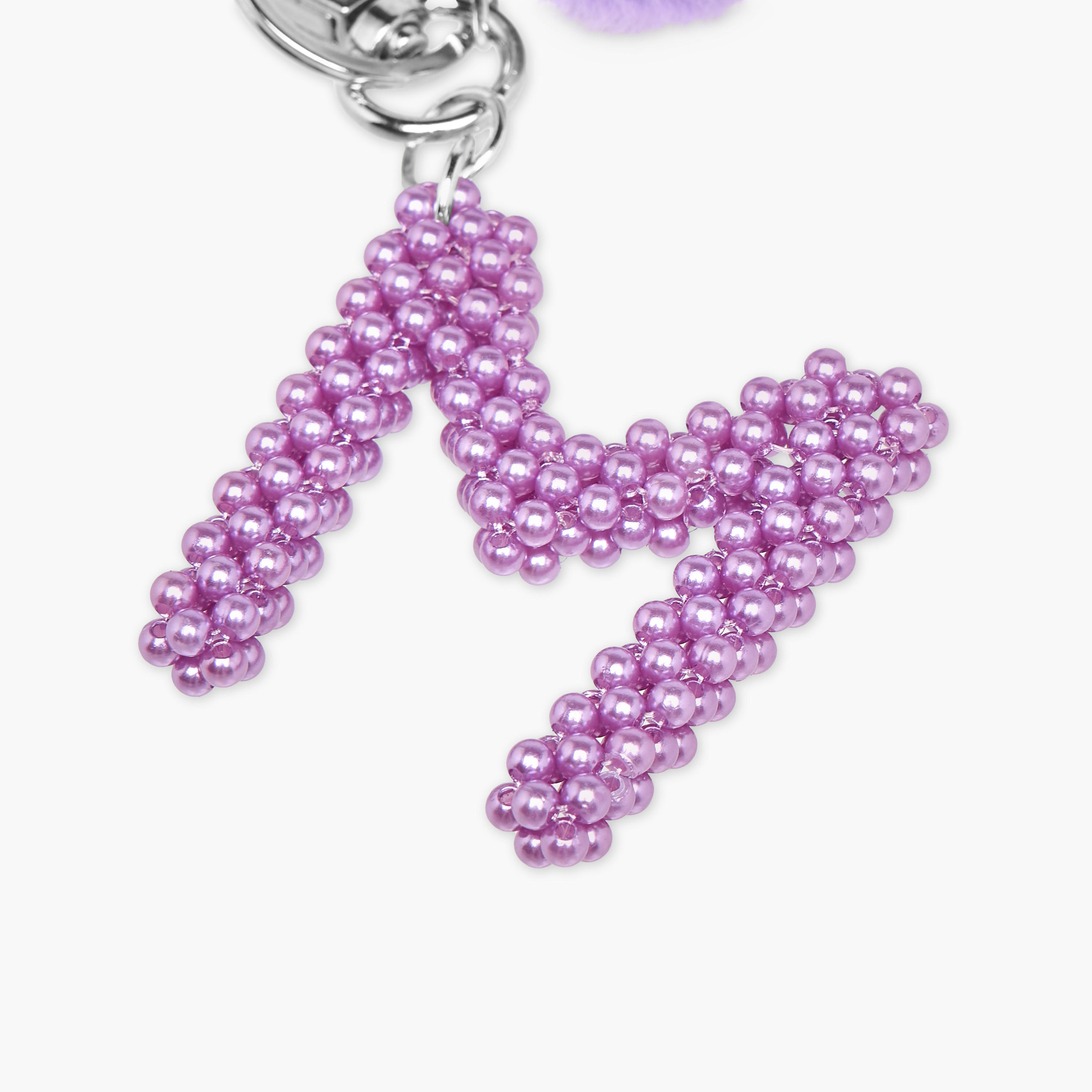 Initial M Accent Keyring with Lobster Clasp-girls-accessories-keyringsandbagcharms-image-3