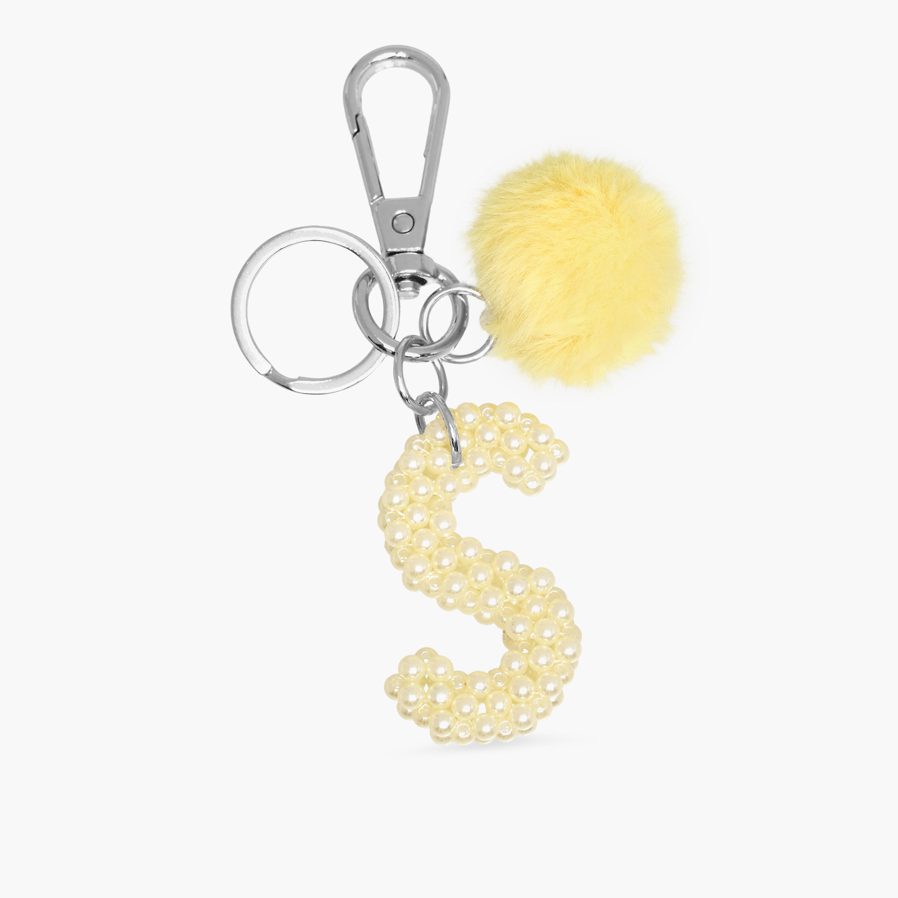 Initial S Accent Keyring with Lobster Clasp-girls-accessories-keyringsandbagcharms-image-2