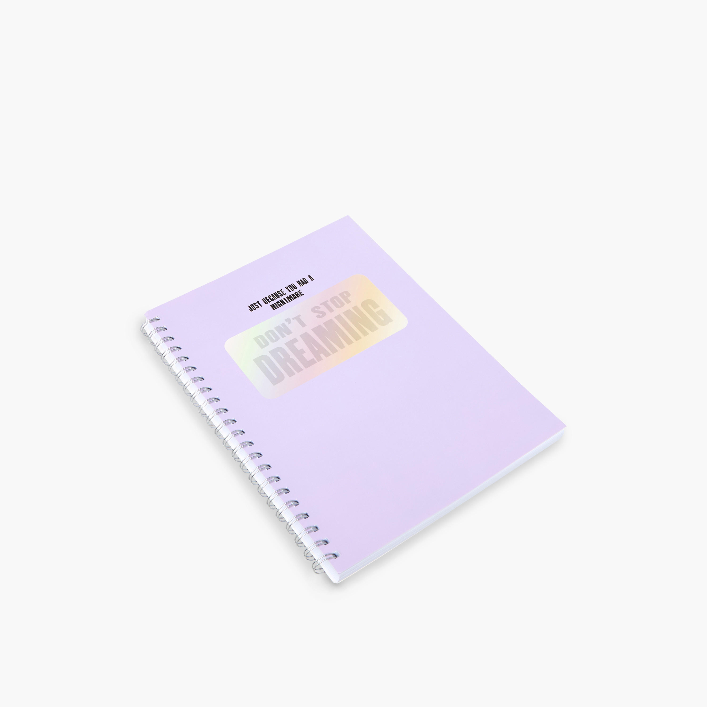 Slogan Print A4 Ruled Spiral Notebook-school-stationery-notebooks-image-2