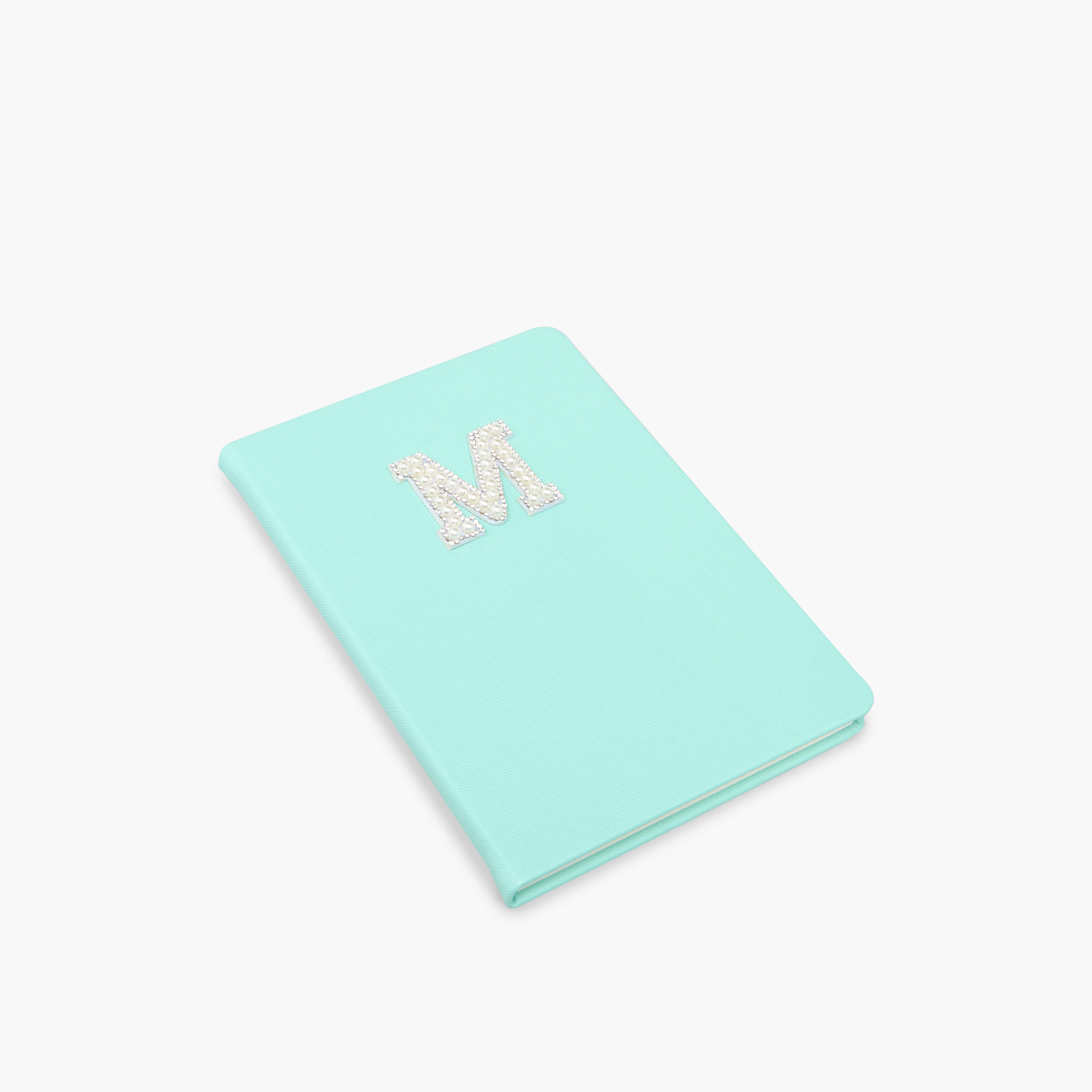 Initial 'M' Embellished A5 Notebook-school-stationery-notebooks-image-2