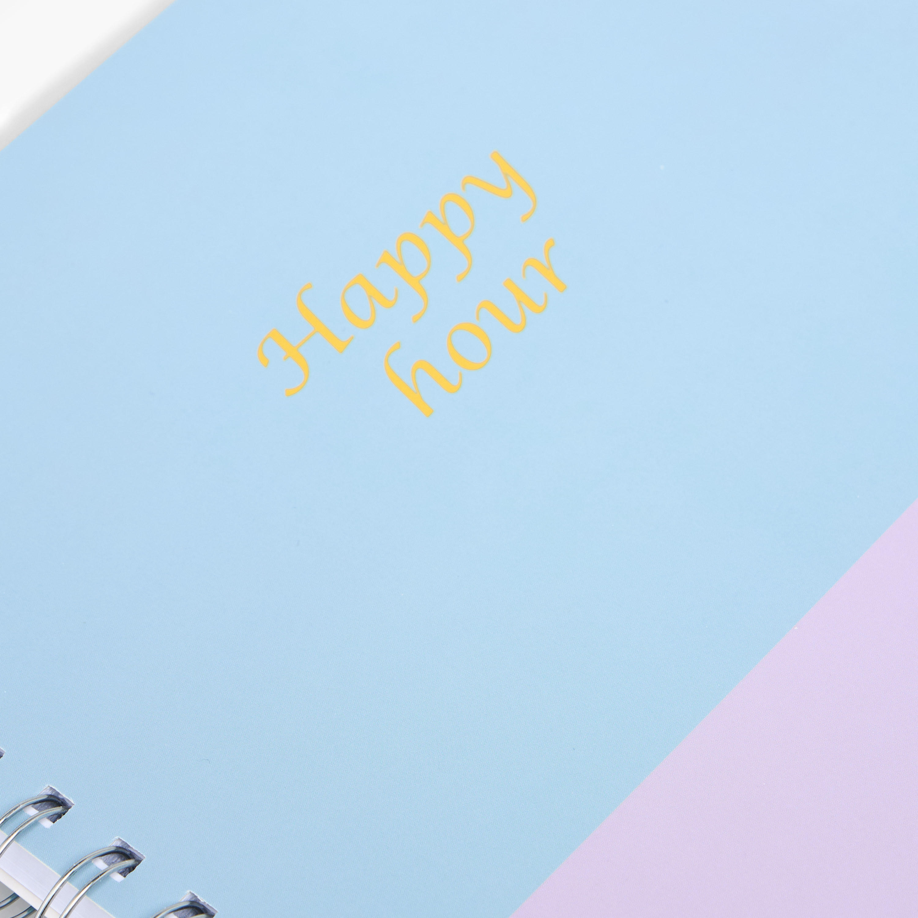 Slogan Print Ruled A4 Spiral Notebook-school-stationery-notebooks-image-3