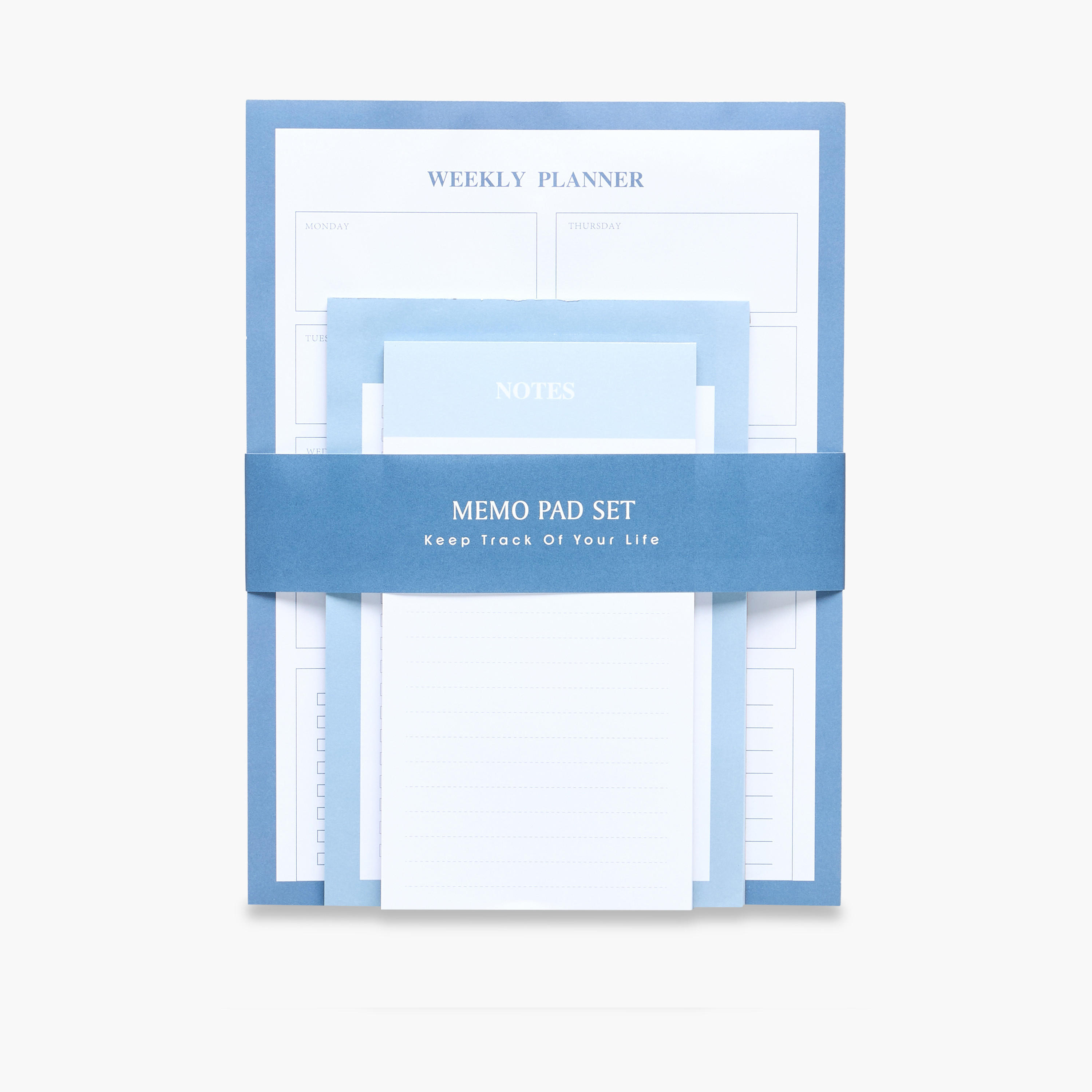 Solid 3-Piece Memo Pad Set-school-stationery-sets-image-1